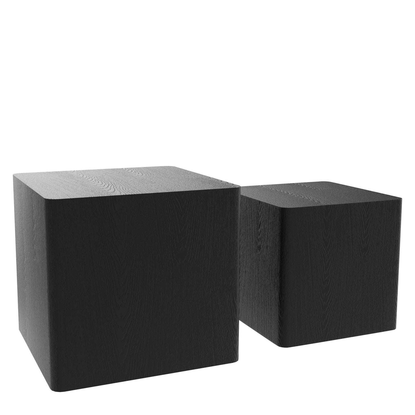 MDF Nesting Table/Side Table/Coffee Table/End Table for Living Room, Office, Bedroom - Black, Versatile Furniture with Space-Saving Design, Stylish and Functional Décor Addition