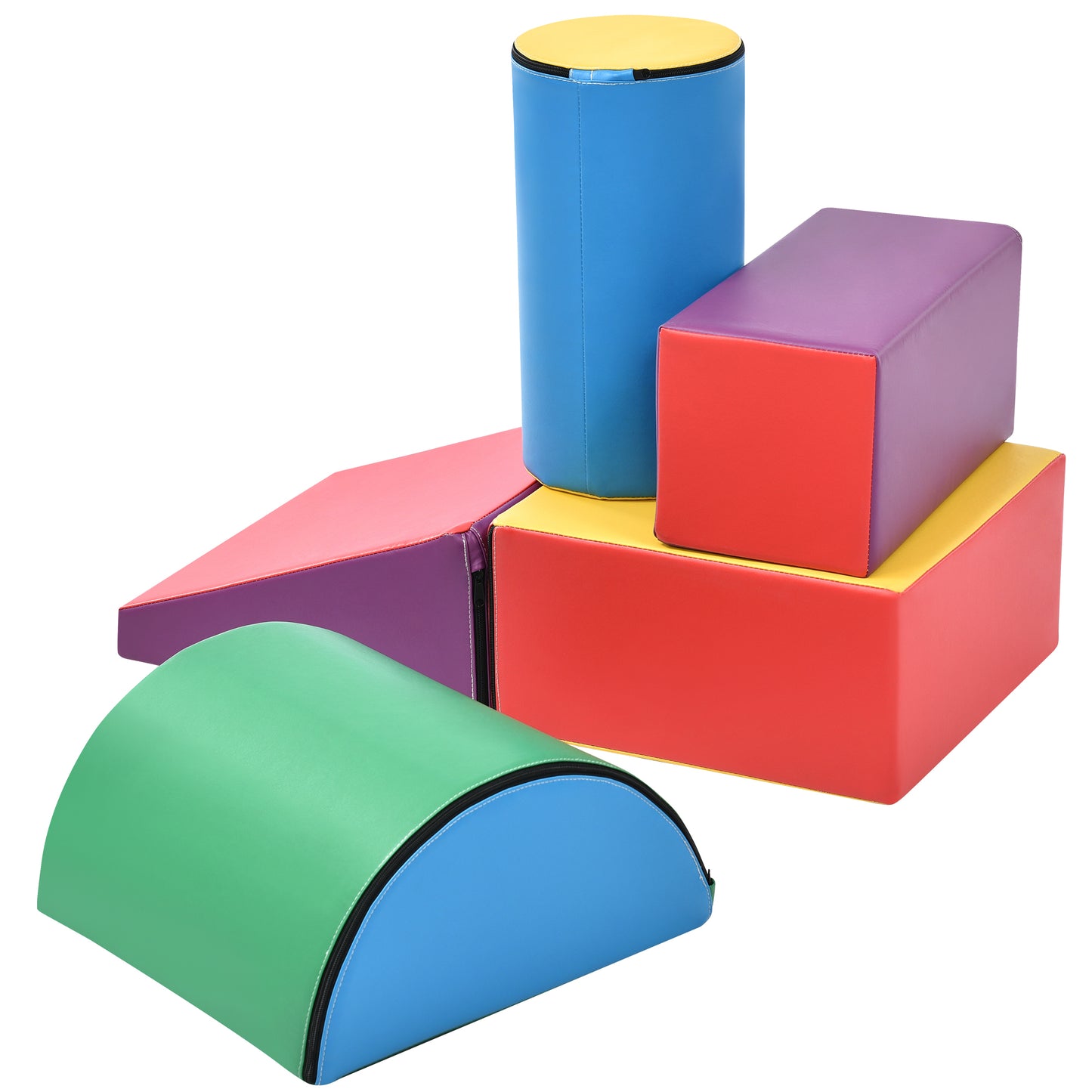 Soft Climb and Crawl Foam Playset - Safe Foam Nugget Shapes Block for Infants, Preschools, Toddlers, Kids Crawling and Climbing Indoor Play Structure