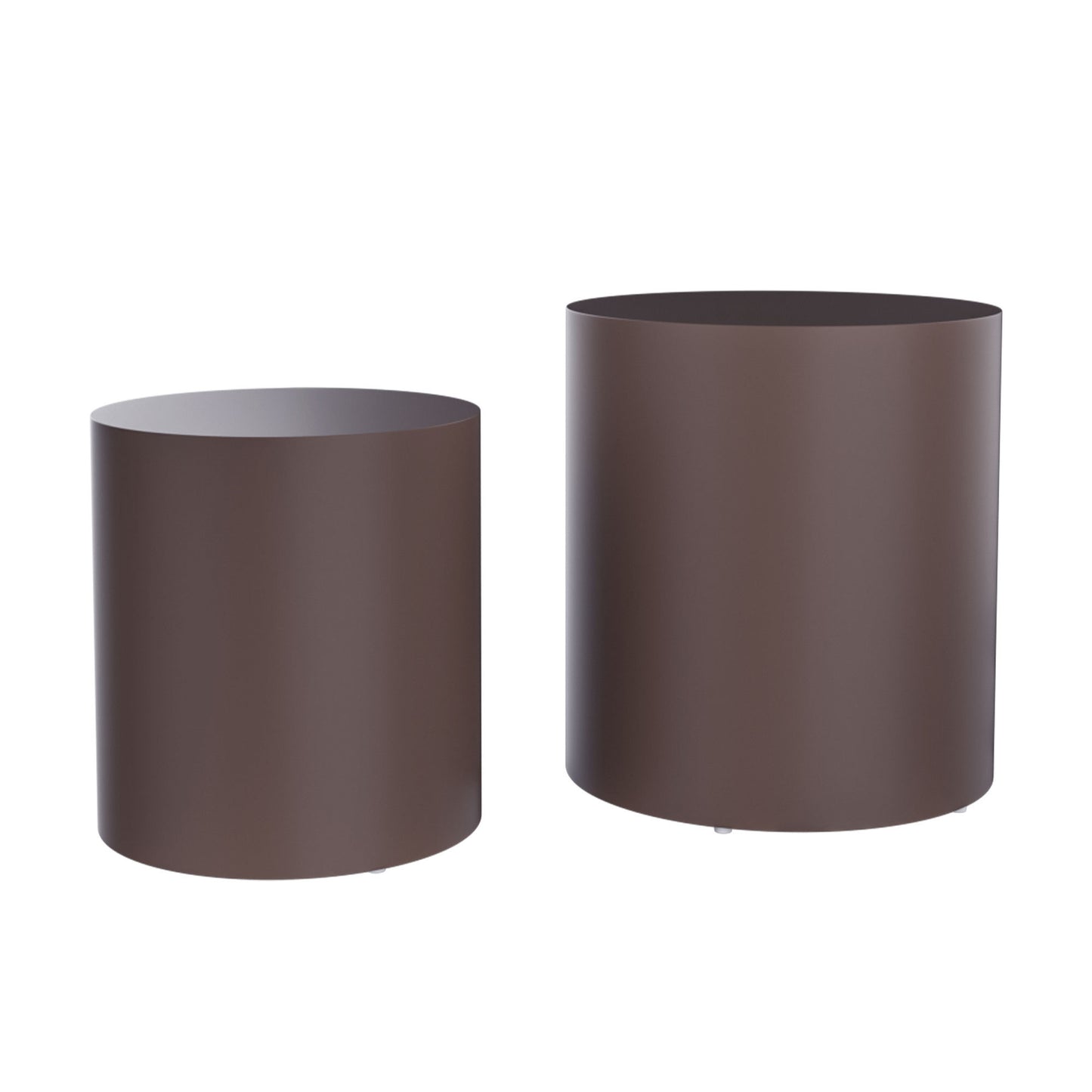 Upgrade MDF Nesting Table Set of 2: Multifunctional for Living Room/Small Space - Ideal for Goods Display, Brown Color