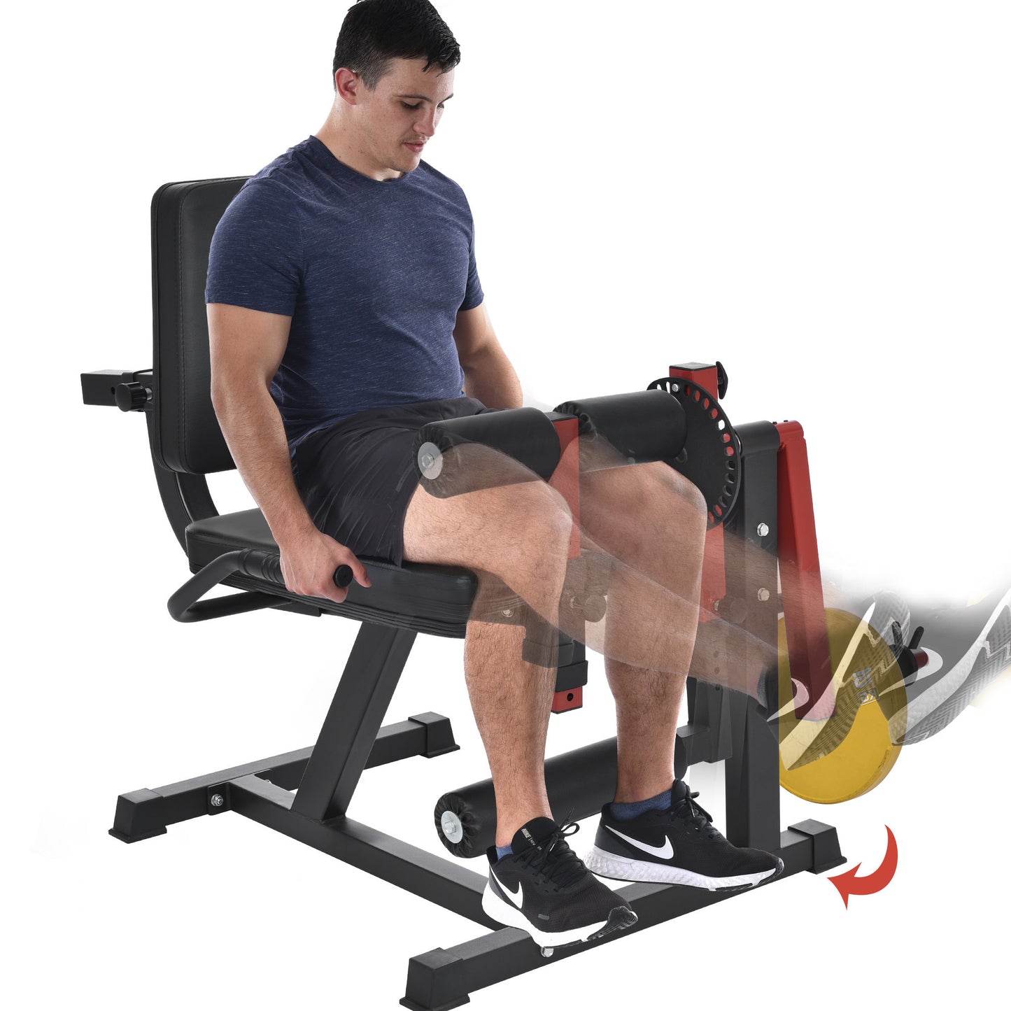 Leg Extension and Curl Machine - Adjustable Seat Backrest, Rotary Leg Extension, and Adjustable Leg Curl for Home Gym Hamstring and Quadriceps Exercises (220 letters)