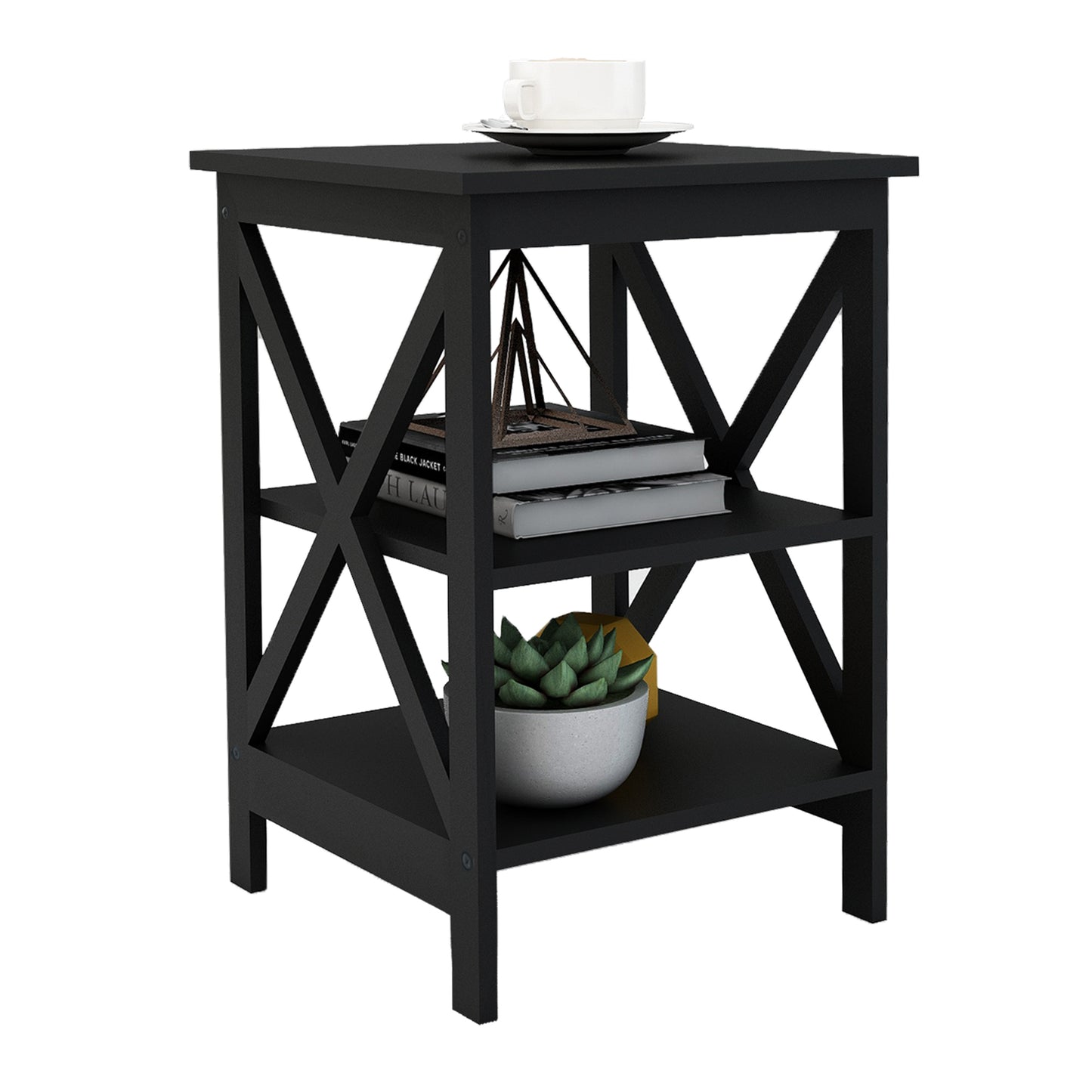 Oxford Small Side Table: Black MDF Legs | Compact & Stylish Home Furniture