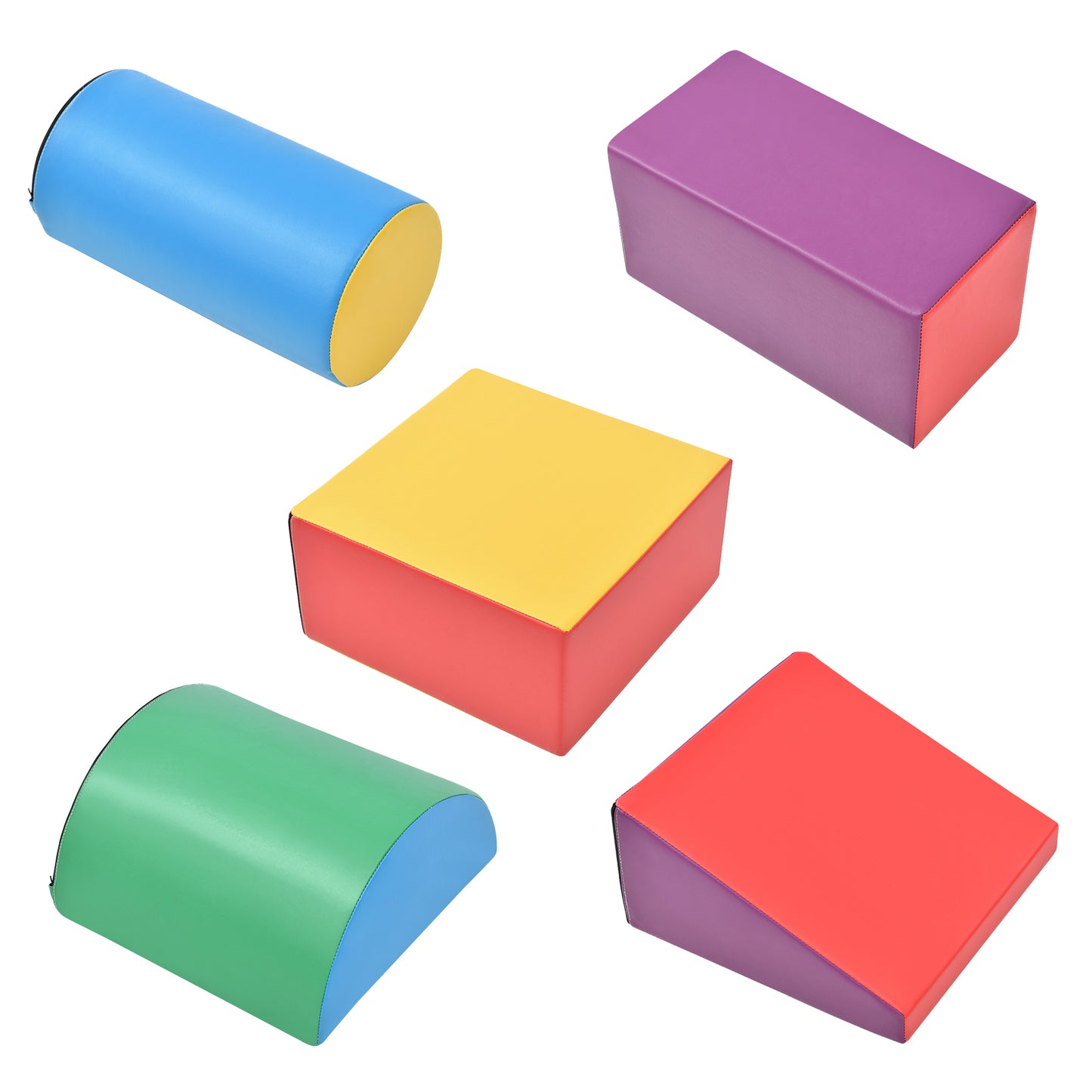 Soft Climb and Crawl Foam Playset - Safe Foam Nugget Shapes Block for Infants, Preschools, Toddlers, Kids Crawling and Climbing Indoor Play Structure