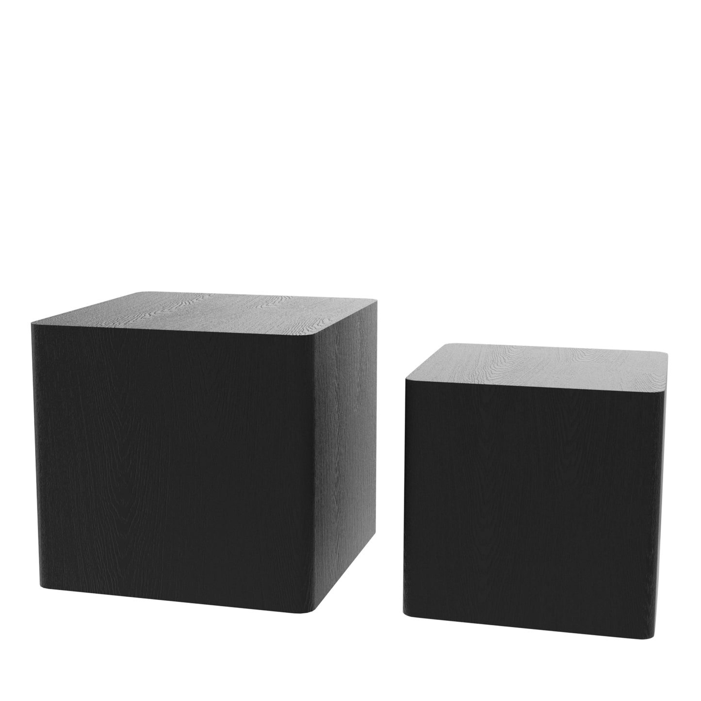 MDF Nesting Table/Side Table/Coffee Table/End Table for Living Room, Office, Bedroom - Black, Versatile Furniture with Space-Saving Design, Stylish and Functional Décor Addition