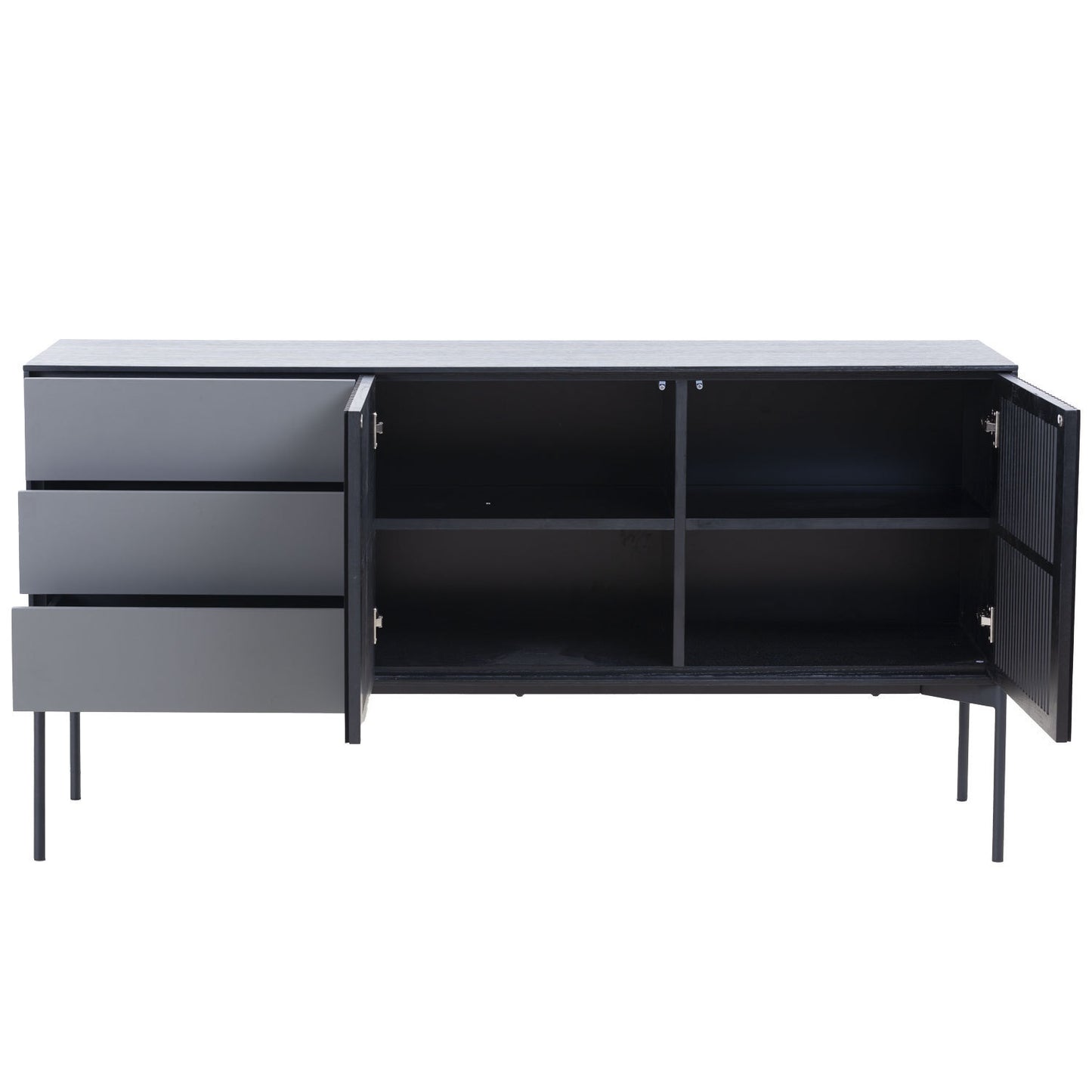 Mid Century Sideboard Cabinet Buffet Table Kitchen Storage Coffee Bar Cabinet 62.4" for Home Kitchen, Dining Room, Livingroom - Ample Storage, Stylish Design, Versatile Size
