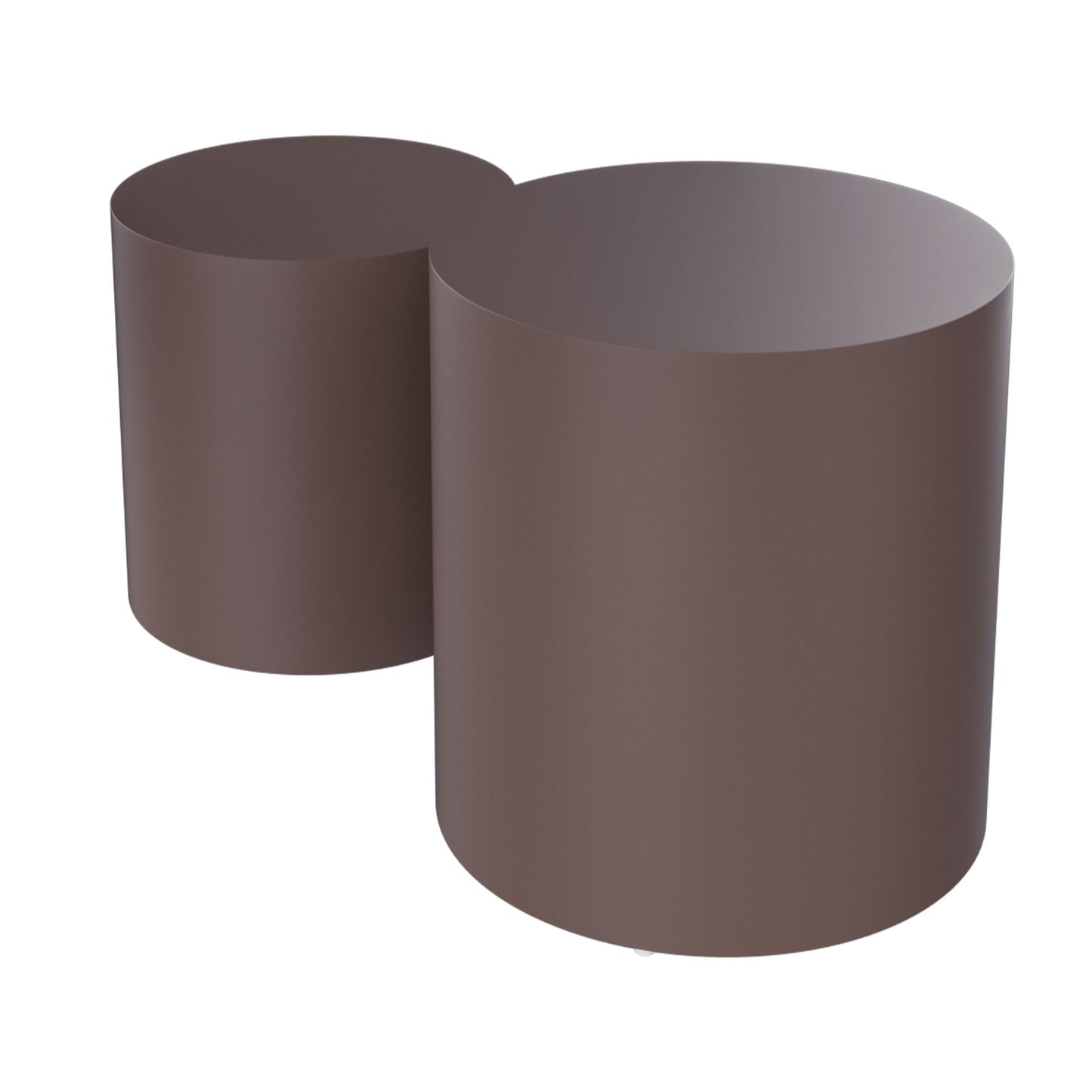 Upgrade MDF Nesting Table Set of 2: Multifunctional for Living Room/Small Space - Ideal for Goods Display, Brown Color