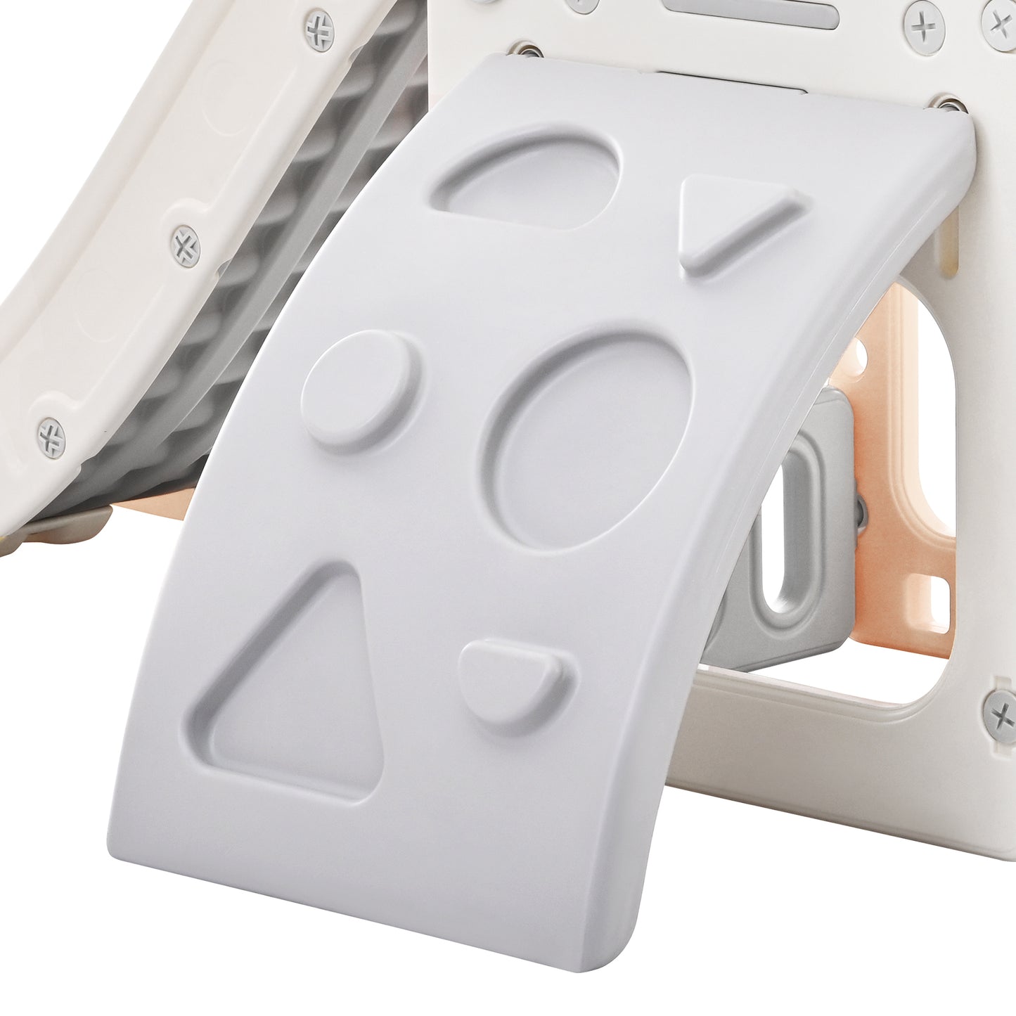 Toddler Climber and Slide Set 4 in 1, Kids Playground Climber Freestanding Slide Playset with Basketball Hoop Play Combination for Babies Indoor & Outdoor - Durable, Fun, and Versatile Play Equipment for Active Little Ones