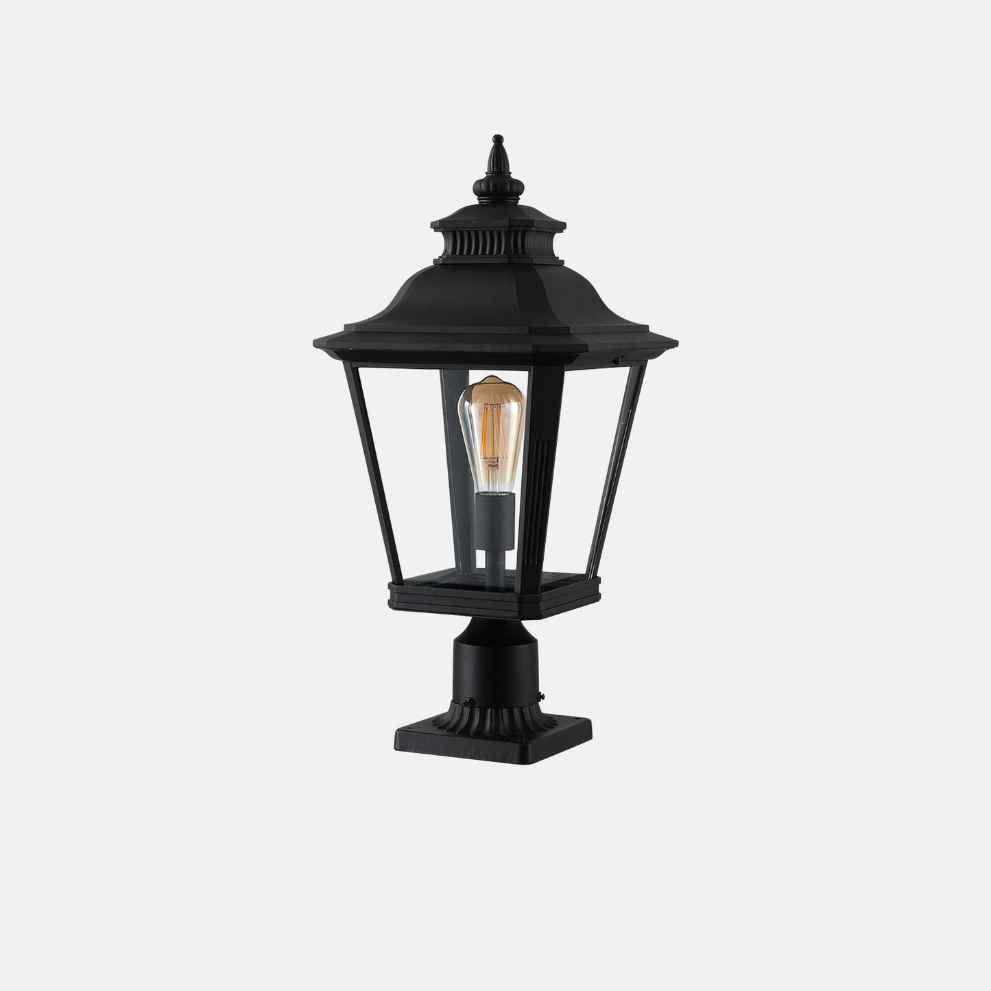 Outdoor Glass Column Headlights - Stylish and Durable Exterior Lighting Solution for Enhanced Ambiance, Perfect for Pathways, Gardens, and Patios - Available in Various Sizes and Colors