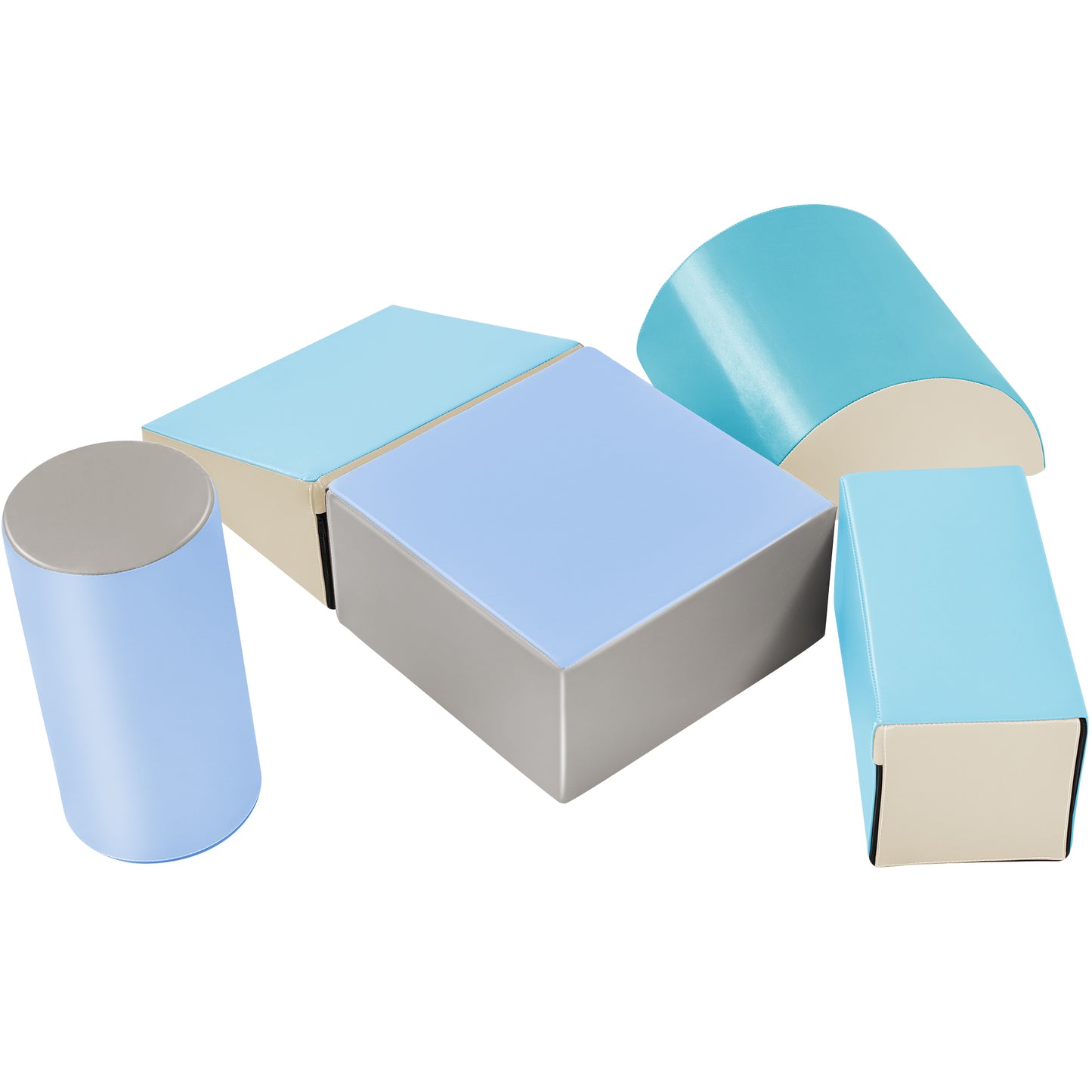 Soft Climb and Crawl Foam Playset: Safe Foam Nugget Shapes Block for Infants, Toddlers, Preschools. Indoor Active Stacking Play Structure for Crawling and Climbing.