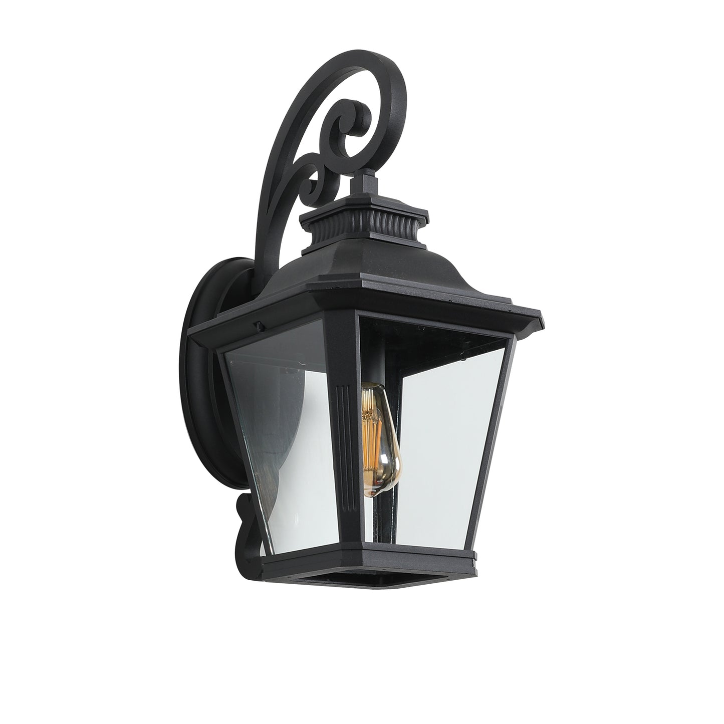 Outdoor Wall Sconce Lights: Large Clear Glass | Stylishly Illuminate Exterior Spaces | Available in Multiple Sizes