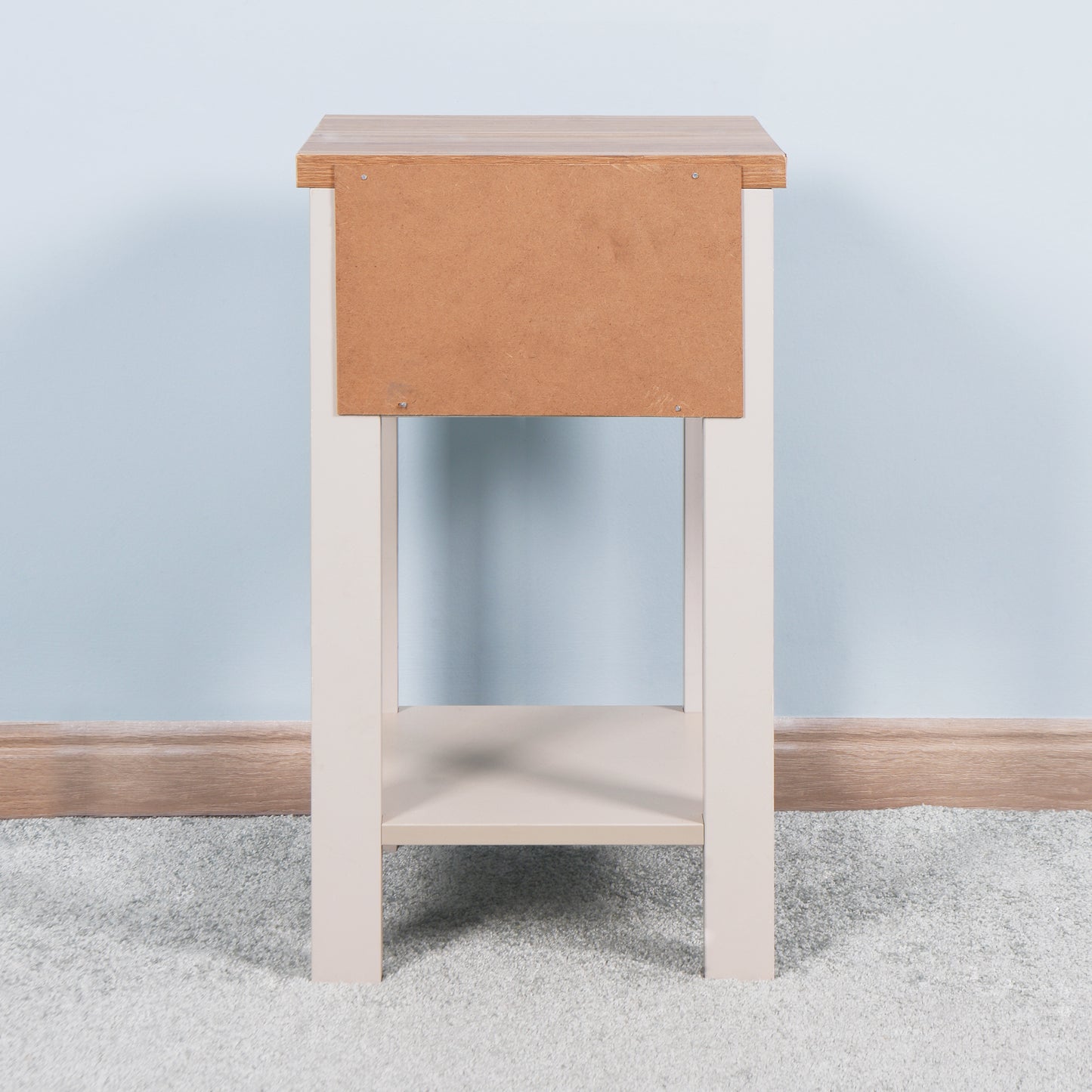 Wooden Living Room Side Table with Drawer, Floor-standing Storage Table for Organizing Décor and Essentials, Available in Various Sizes and Colors