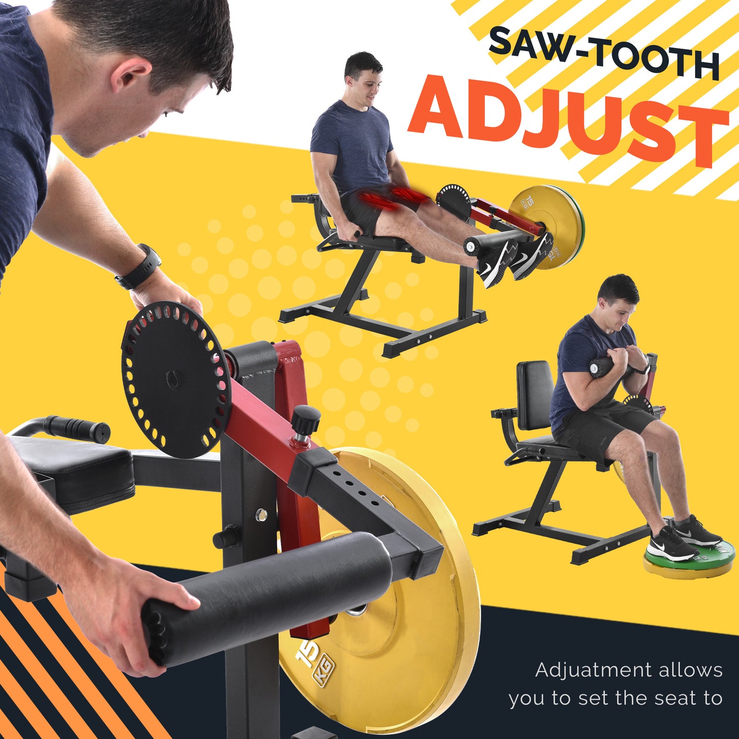 Leg Extension and Curl Machine - Adjustable Seat Backrest, Rotary Leg Extension, and Adjustable Leg Curl for Home Gym Hamstring and Quadriceps Exercises (220 letters)