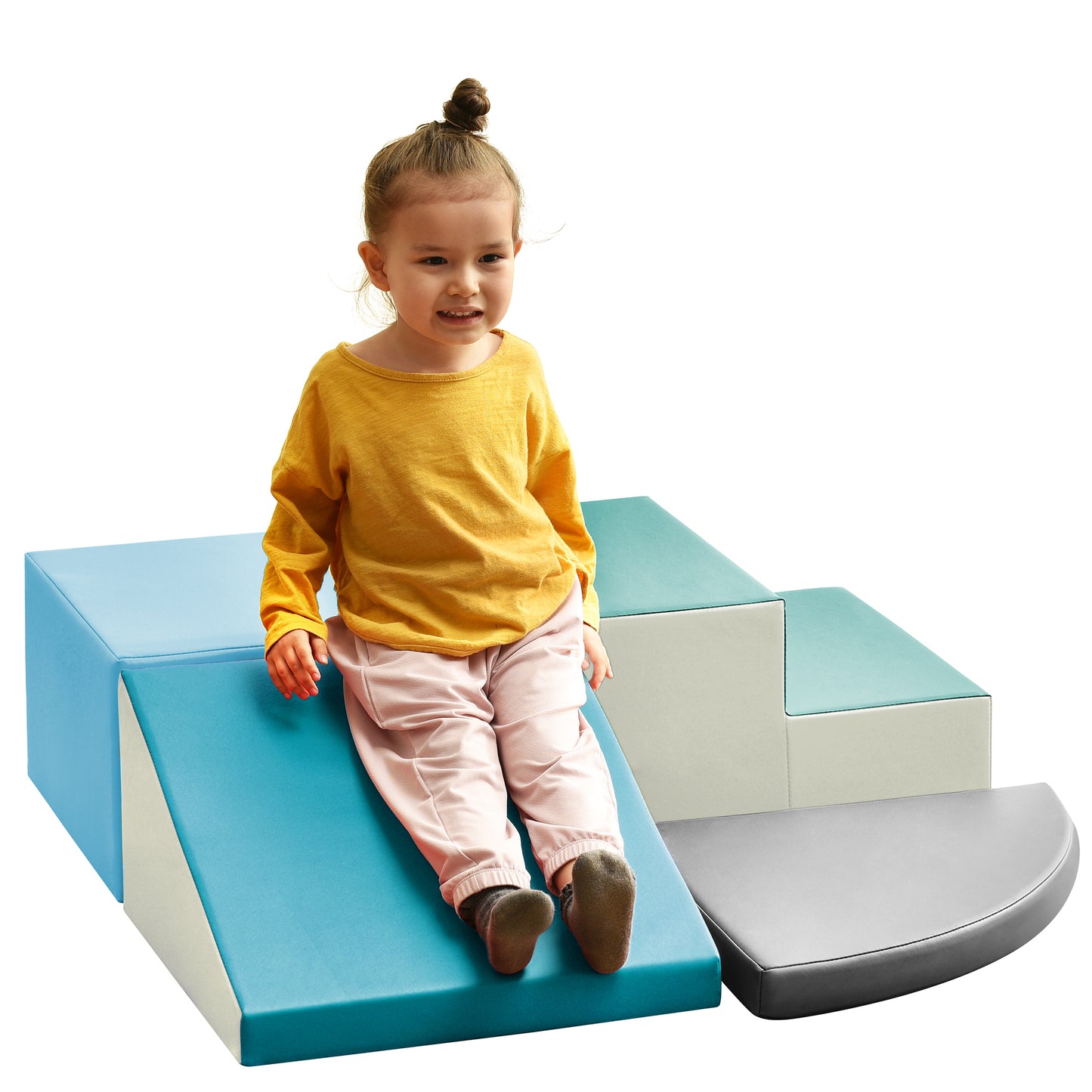 Soft Climb and Crawl Foam Playset - Safe Soft Foam Nugget Block for Infants, Preschools, Toddlers, Kids Crawling and Climbing Indoor Active Play Structure - Ideal for Developing Motor Skills - Non-Toxic and Durable - Available in Various Sizes and Colors