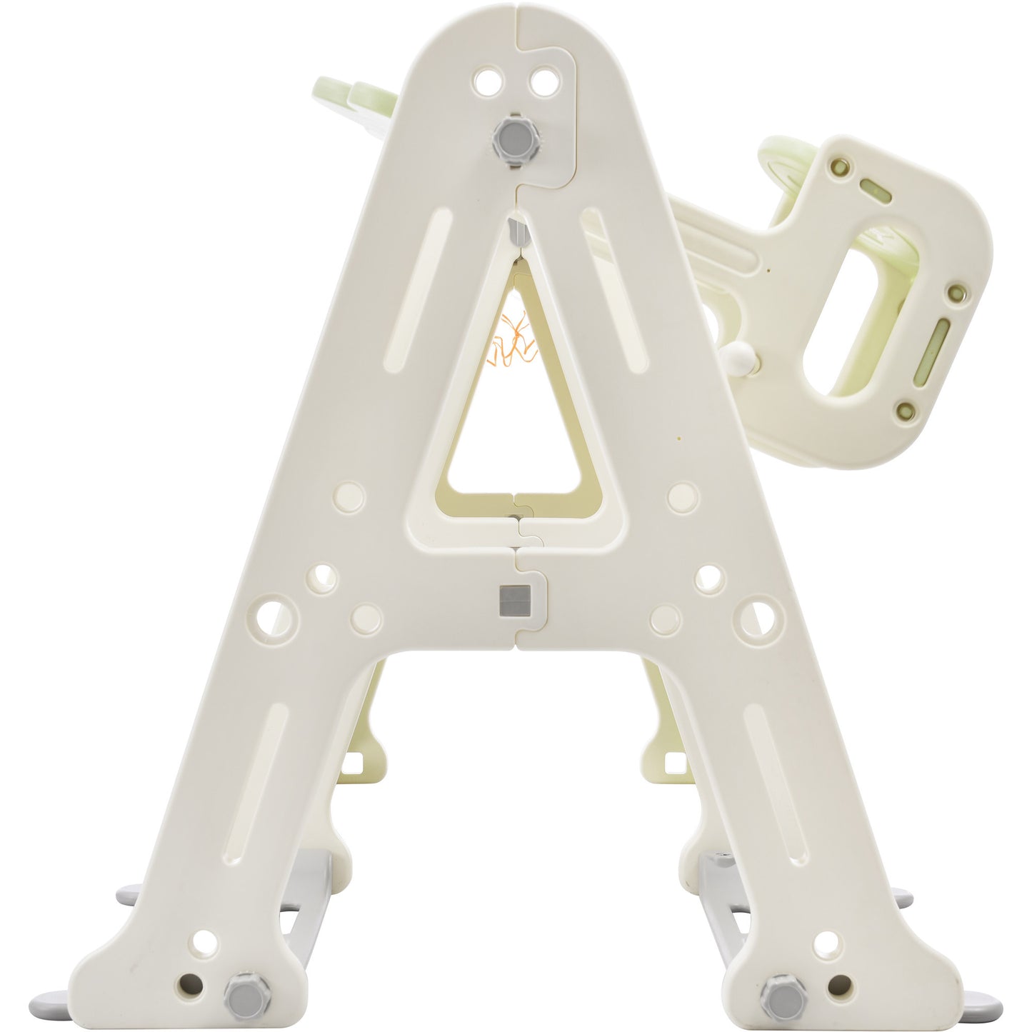 6-in-1 Toddler Climber and Swing Set - Kids Playground Climber Swing Playset with Tunnel, Whiteboard, Blocks, Hoop - Ideal for Babies - Indoor/Outdoor Play - White