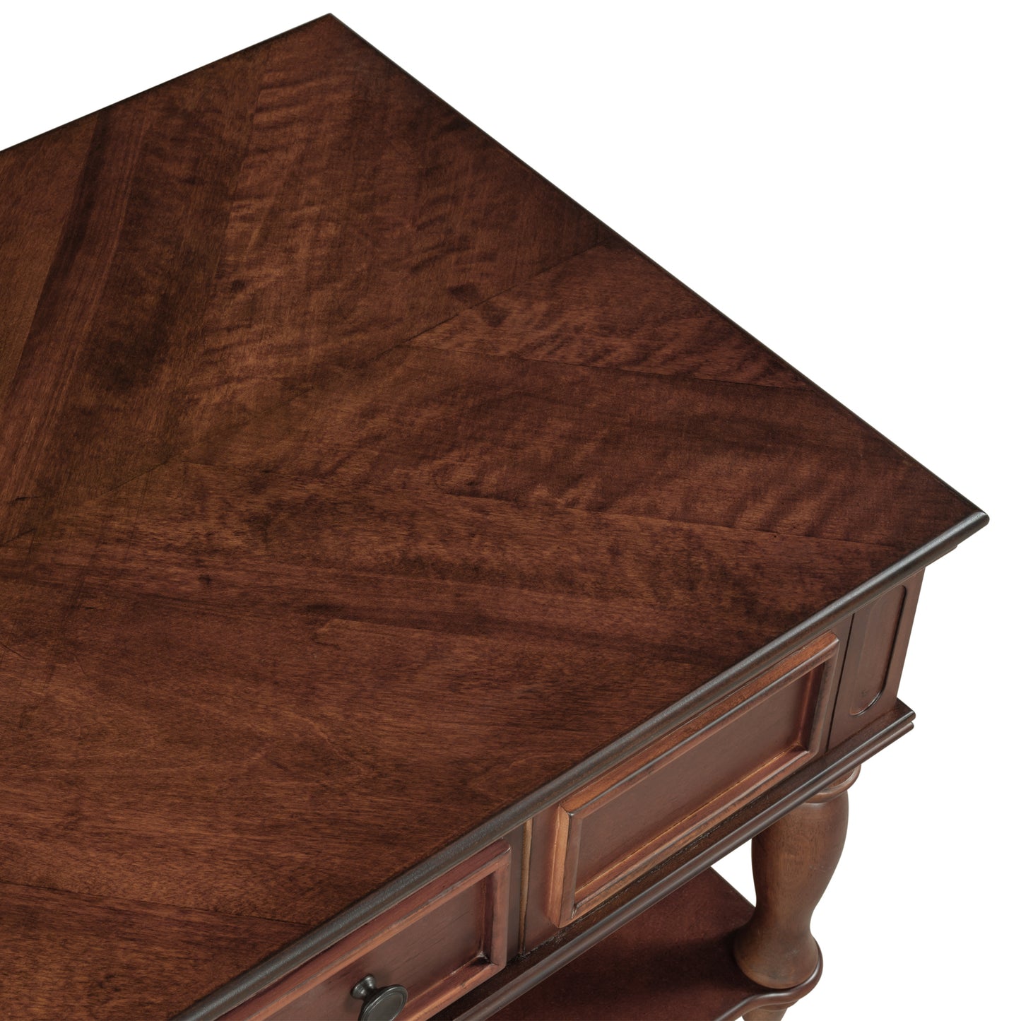 Retro Cocktail Table Coffee Table for Livingroom - Easy Assembly, Movable & Stylish with Caster Wheels - Espresso Finish