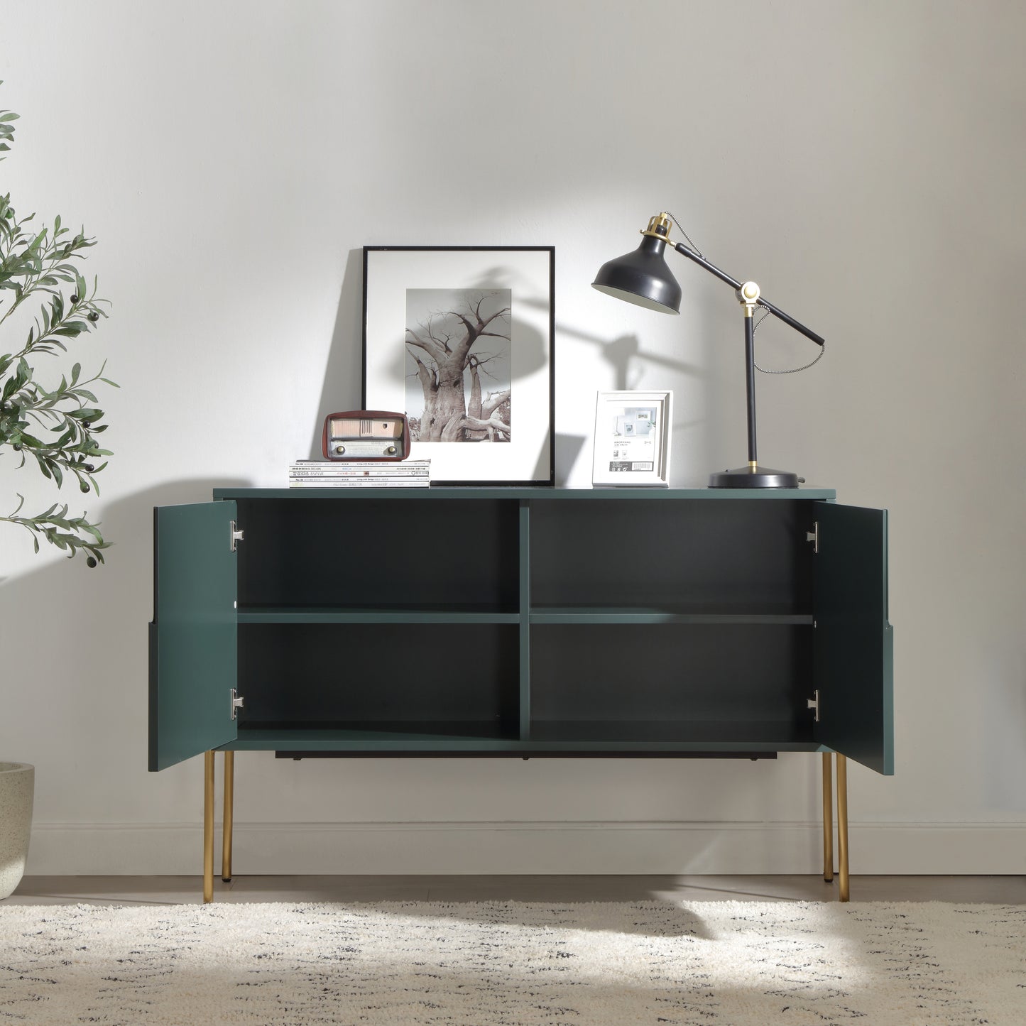 Modern Entertainment TV Stand Storage Cabinet Sideboard Buffet Table for living room Kitchen - Sturdy, Versatile Design with Ample Storage Space in Multiple Colors and Sizes