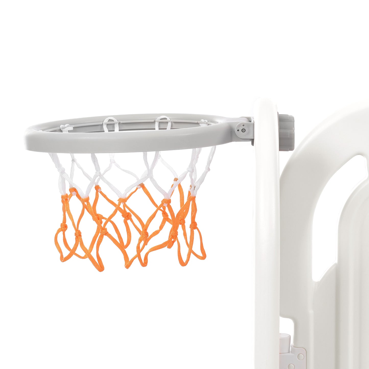 Toddler Climber and Slide Set 4 in 1: Playground Climber Freestanding Slide Playset with Basketball Hoop for Babies, Indoor & Outdoor Use