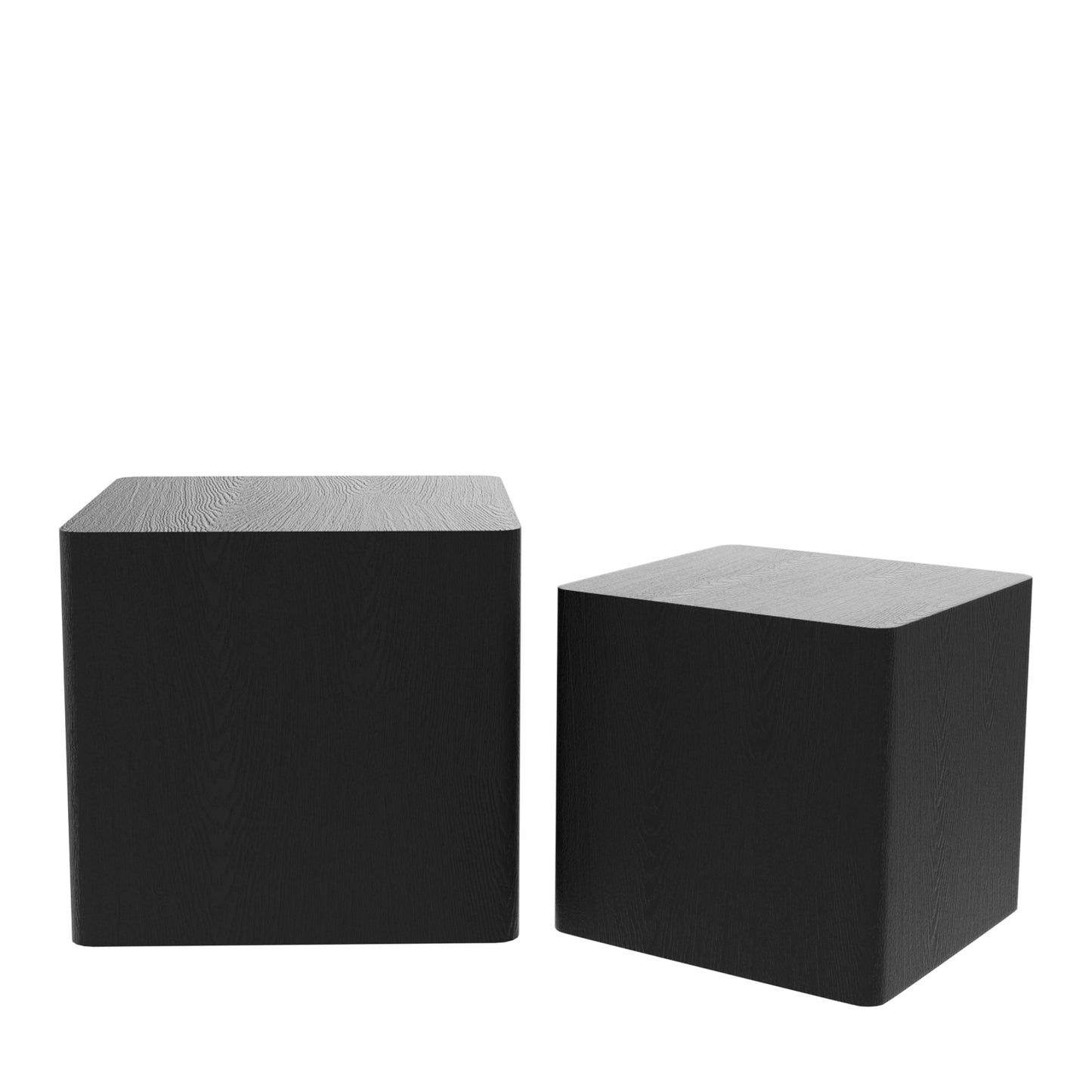 MDF Nesting Table/Side Table/Coffee Table/End Table for Living Room, Office, Bedroom - Black, Versatile Furniture with Space-Saving Design, Stylish and Functional Décor Addition
