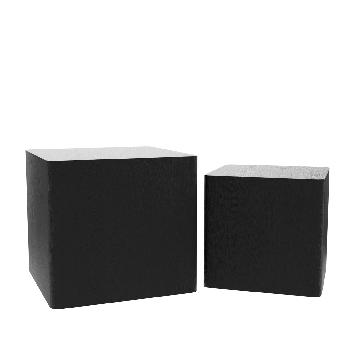 MDF Nesting Table/Side Table/Coffee Table/End Table for Living Room, Office, Bedroom - Black, Versatile Furniture with Space-Saving Design, Stylish and Functional Décor Addition