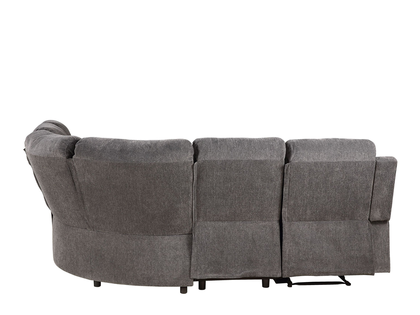 ACME Kalen Sectional Sofa: Gray Chenille, Comfortable & Stylish, Perfect for Any Living Space