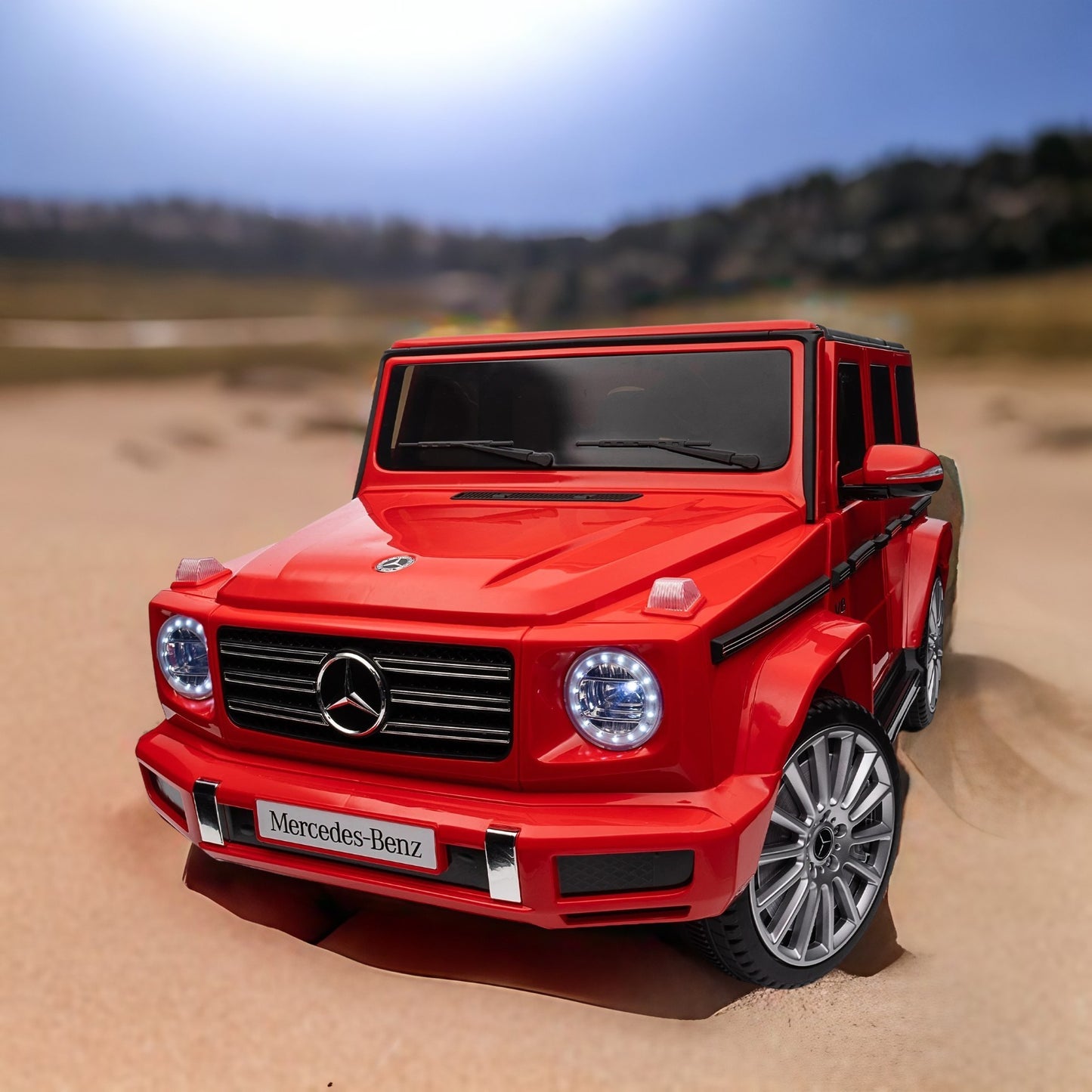 Licensed Mercedes-Benz G500 Kids Ride-On Toy - 24V Electric Car with Parent Remote Control, 3-Speed Adjustable, Power Display, USB, MP3, Bluetooth, LED Light, & Safety Belt