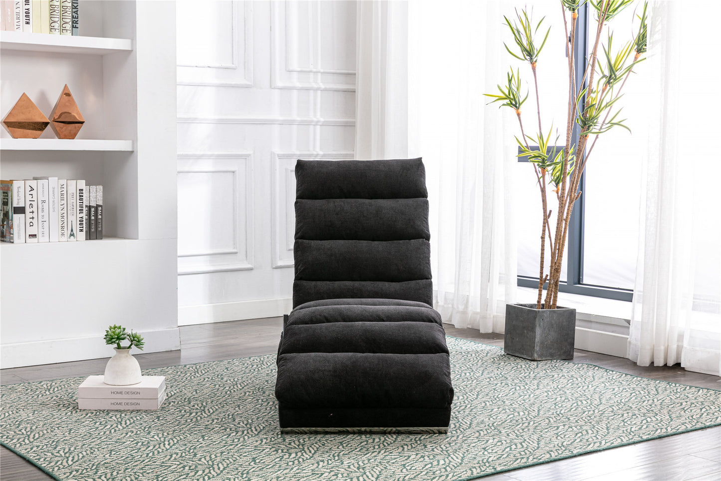 Linen Chaise Lounge Indoor Chair: Modern Long Lounger for Office or Living Room - COOLMORE.