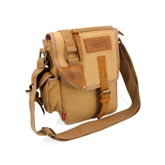 GEARONIC TM Men Women Military Canvas Messenger Shoulder Sling School Belt Crossbody Travel Hiking Bag Satchel