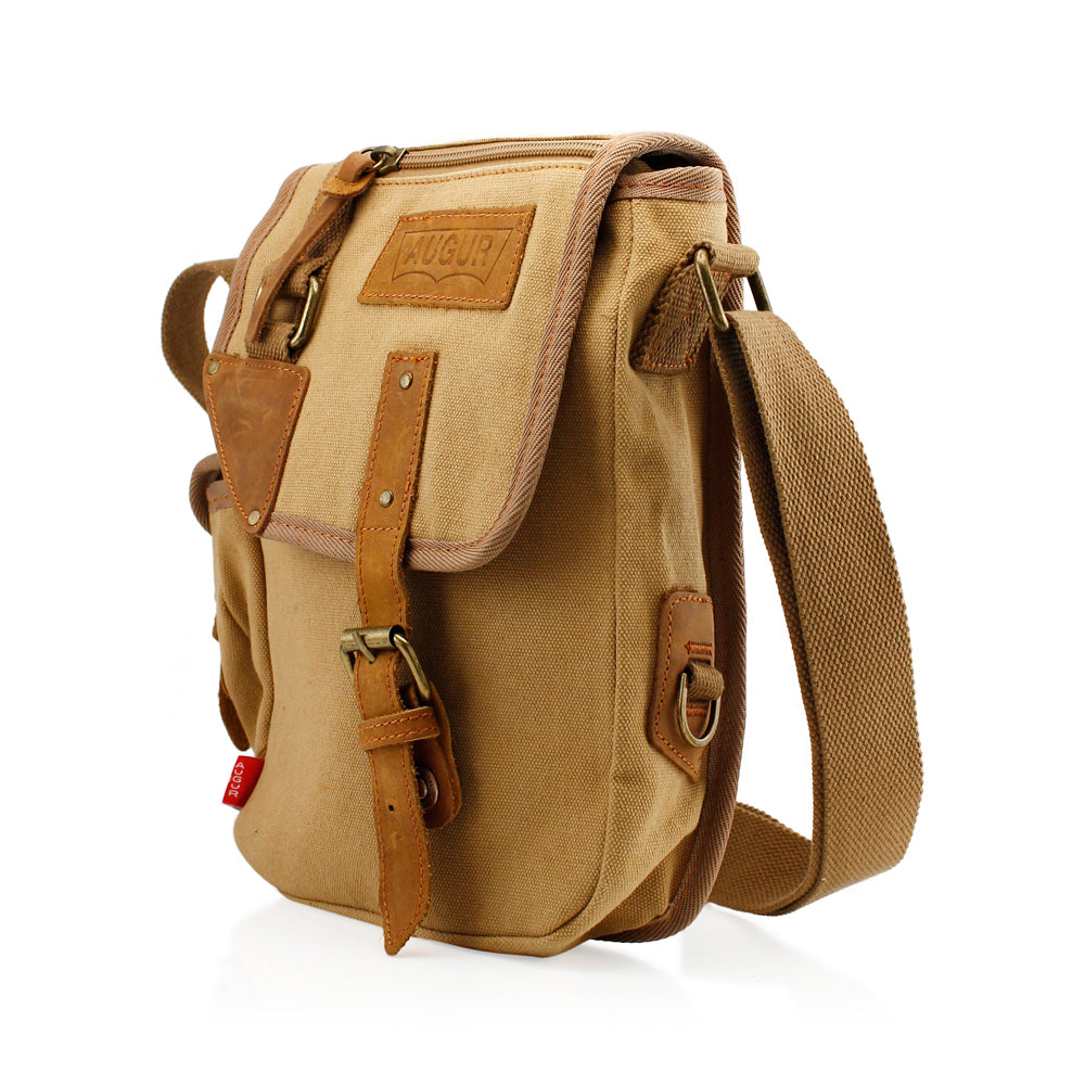 GEARONIC TM Men Women Military Canvas Messenger Shoulder Sling School Belt Crossbody Travel Hiking Bag Satchel