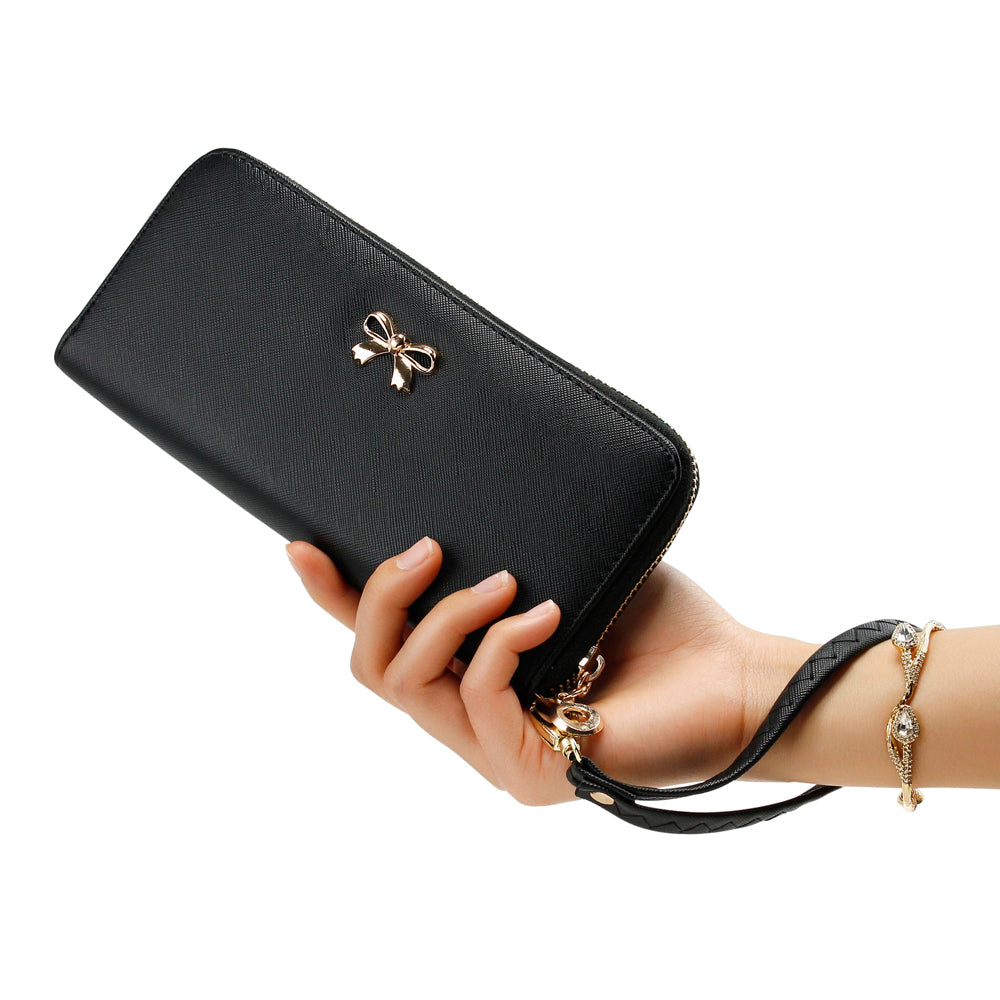 GEARONIC TM Women Wallet Long Clutch Faux Leather Card Holder Fashion Hand Purse Lady Woman Handbag Bag