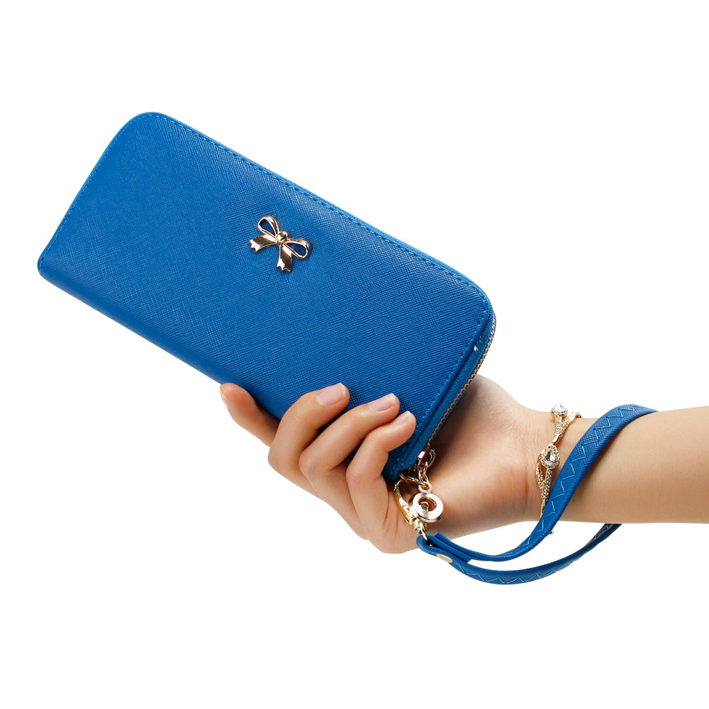 GEARONIC TM Women Wallet Long Clutch Faux Leather Card Holder Fashion Hand Purse Lady Woman Handbag Bag