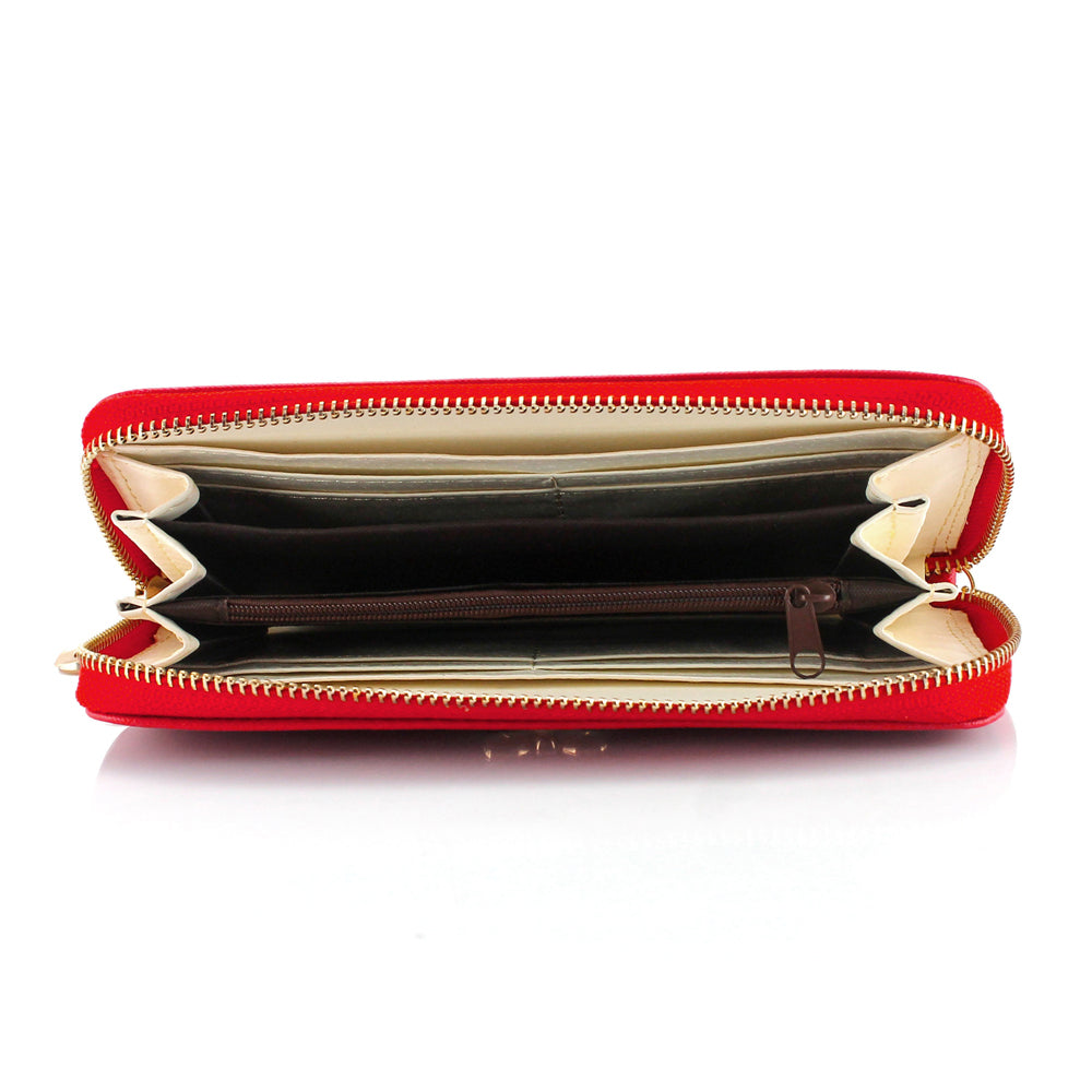 GEARONIC TM Women Wallet Long Clutch Faux Leather Card Holder Fashion Hand Purse Lady Woman Handbag Bag