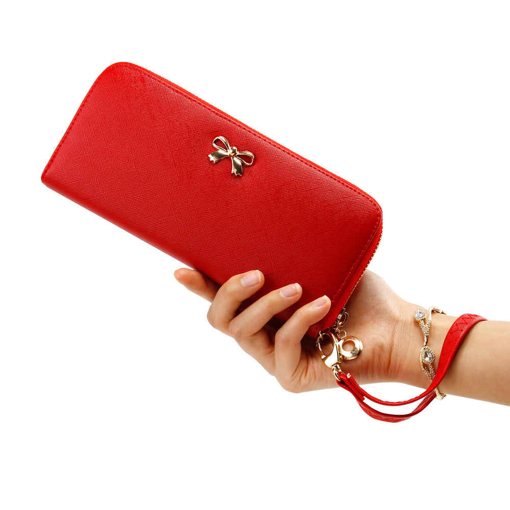 GEARONIC TM Women Wallet Long Clutch Faux Leather Card Holder Fashion Hand Purse Lady Woman Handbag Bag