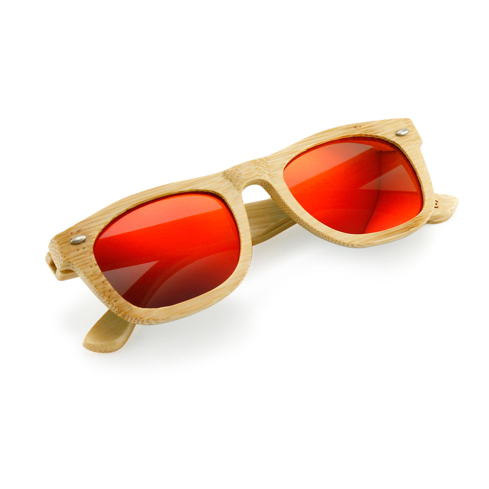 Polarized Genuine Bamboo lightweight Wood Entire Frame Vintage Handcraft Sunglasses Mens Womens Eyewear with Wooden Bamboo box