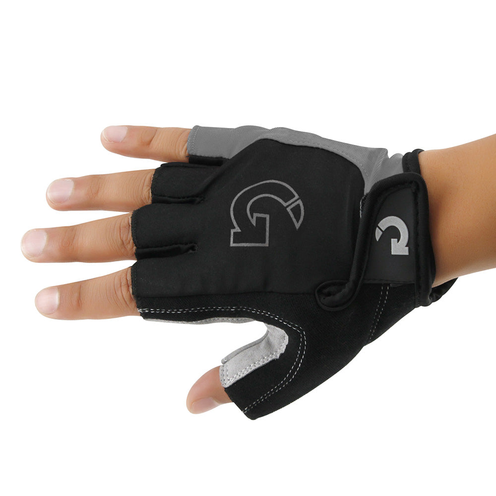 GEARONIC Cycling Bike Bicycle Motorcycle Glove Shockproof Foam Padded Outdoor Workout Sports Half Finger Short Gloves