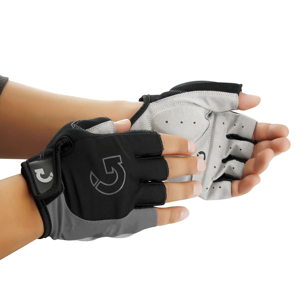 GEARONIC Cycling Bike Bicycle Motorcycle Glove Shockproof Foam Padded Outdoor Workout Sports Half Finger Short Gloves