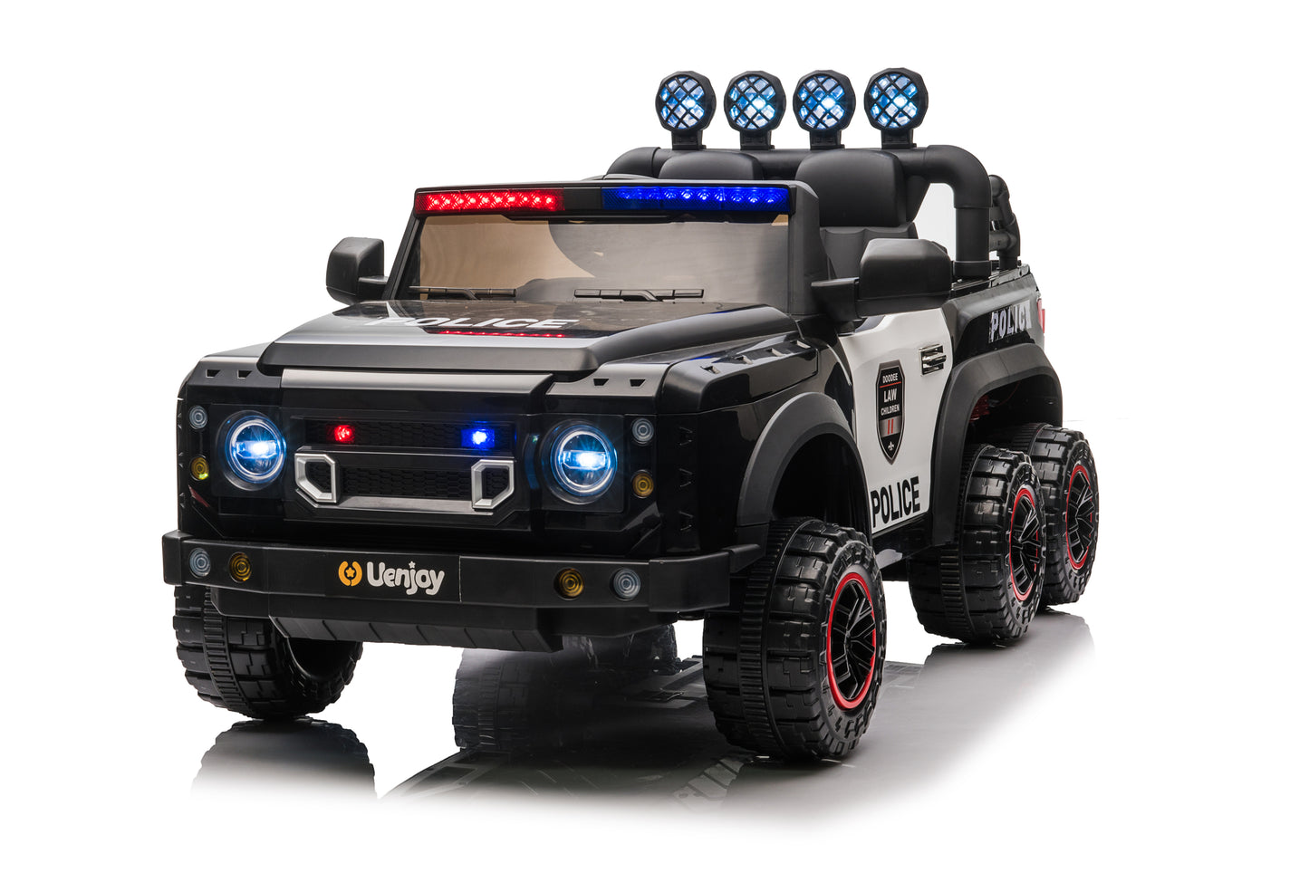 24VUSB/MP3/Bluetooth Four Wheel Absorber with Music and Light, Openable Doors, Power Display, and 2.4G R/C