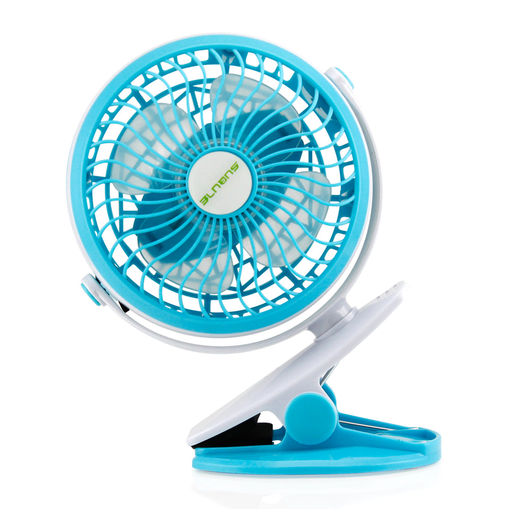 Oct17 Portable Stroller Table Fan Rechargeable Battery USB Mini Battery Operated Clip on Mini Desk Fan For Home Office Baby Stroller Car Laptop Study Gym Camping Tent