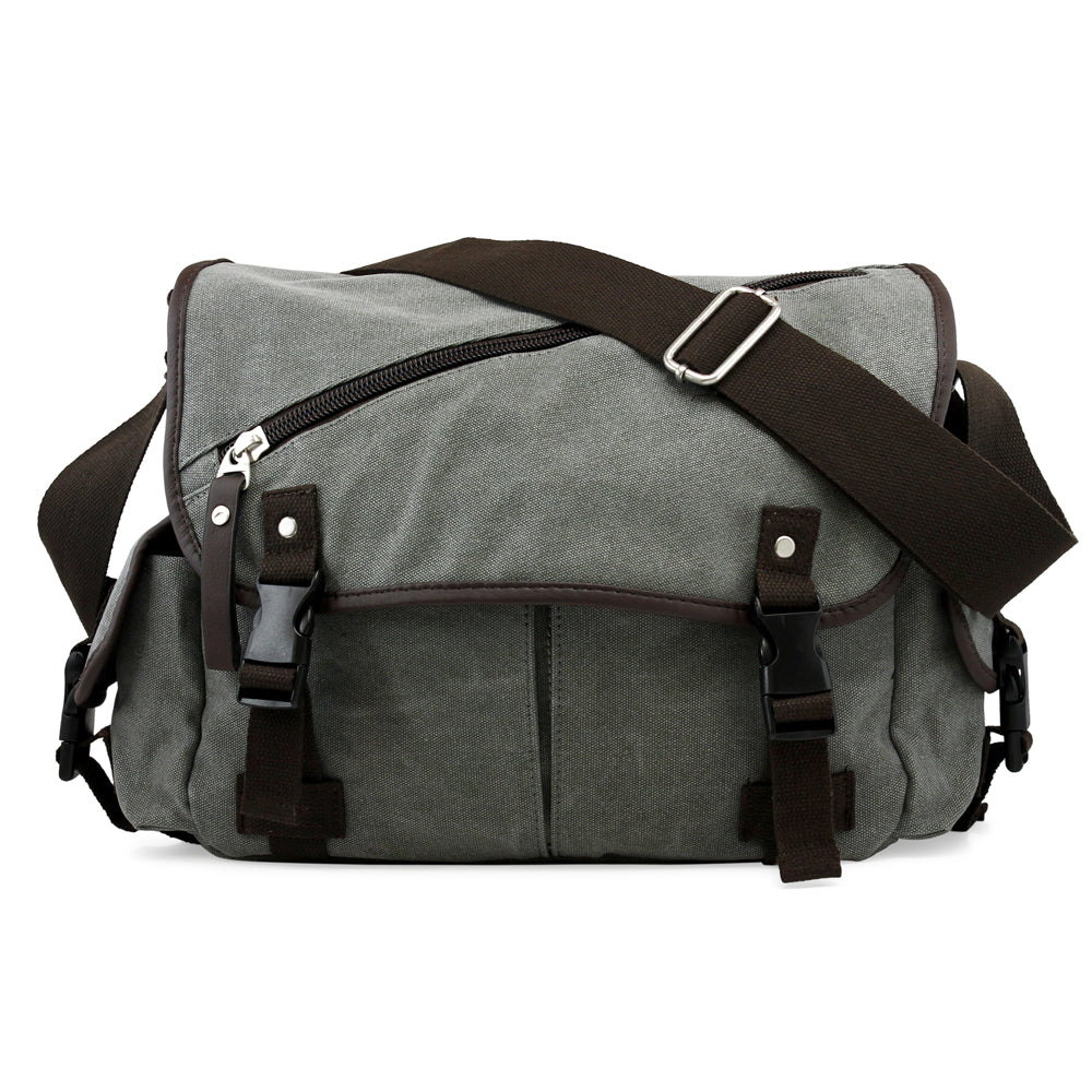 Oct17 Men Messenger Bag School Shoulder Canvas Vintage Crossbody Military Satchel Bag Laptop