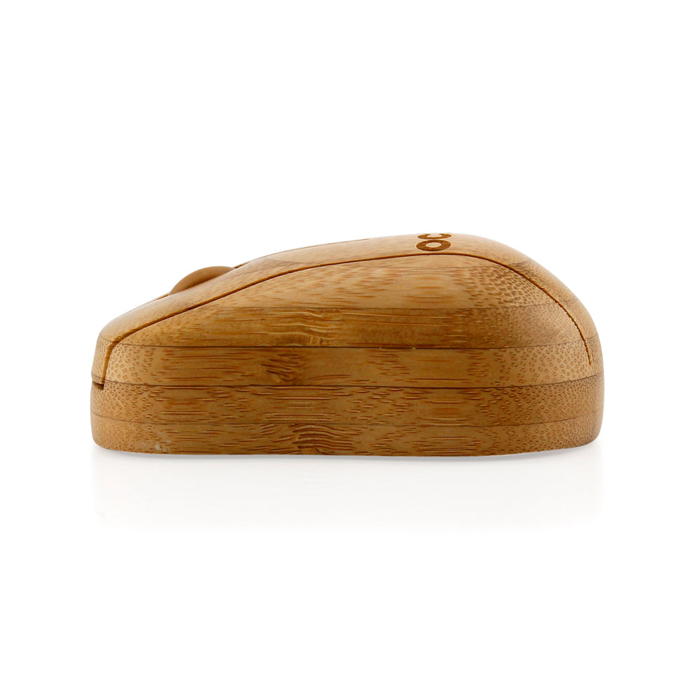 Oct17 Bamboo Wireless Optical Mouse, Fashionable Natural Wooden Wood Mice with USB Receiver for PC, Laptop, Computer, Notebook, MacBook