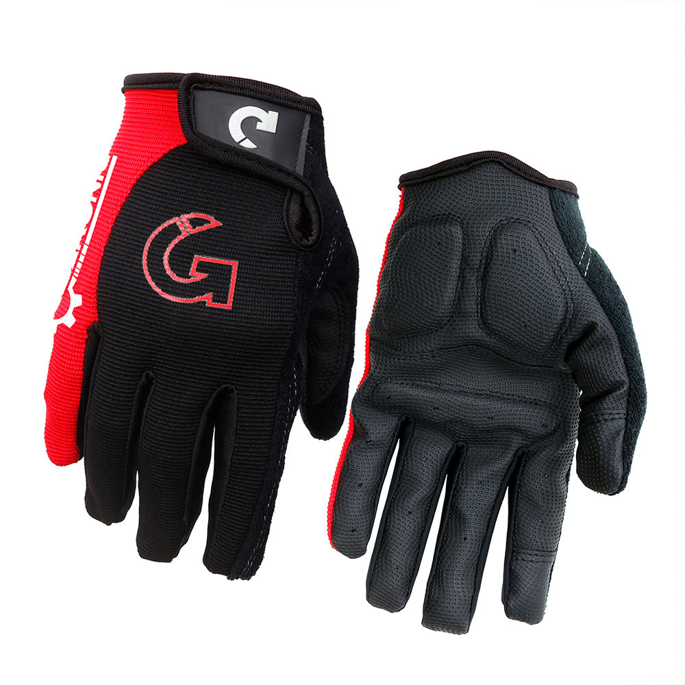 GEARONIC Cycling Shockproof Foam Padded Sports Full Finger Short Gloves