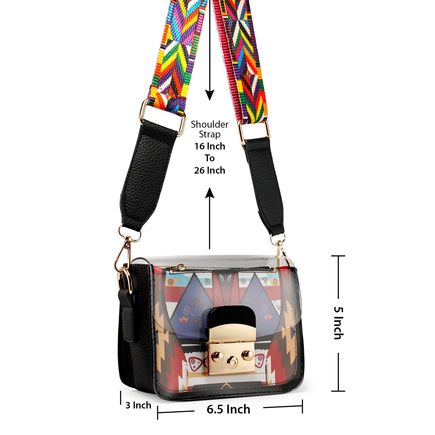 OCT17 Women Mini Clear Transparent Jelly Purse PVC Plastic Cross fanny packs body Durable Summer Shoulder Bag