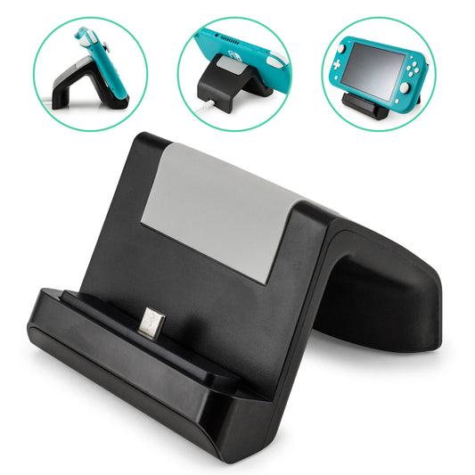 for Nintendo Switch Lite 2019 Portable Charger Charge Dock Charging Tabletop Stand