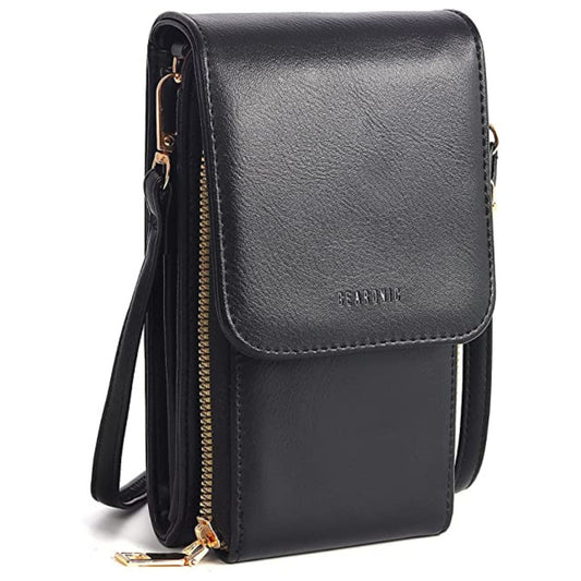 Small Crossbody Cell Phone Purse for Women, Small Crossbody Bags Wallet with Credit Card Slots, Phone Wallet Women Leather with Strap, Phone Purse Crossbody for Women, Cellphone Bags Card Holder