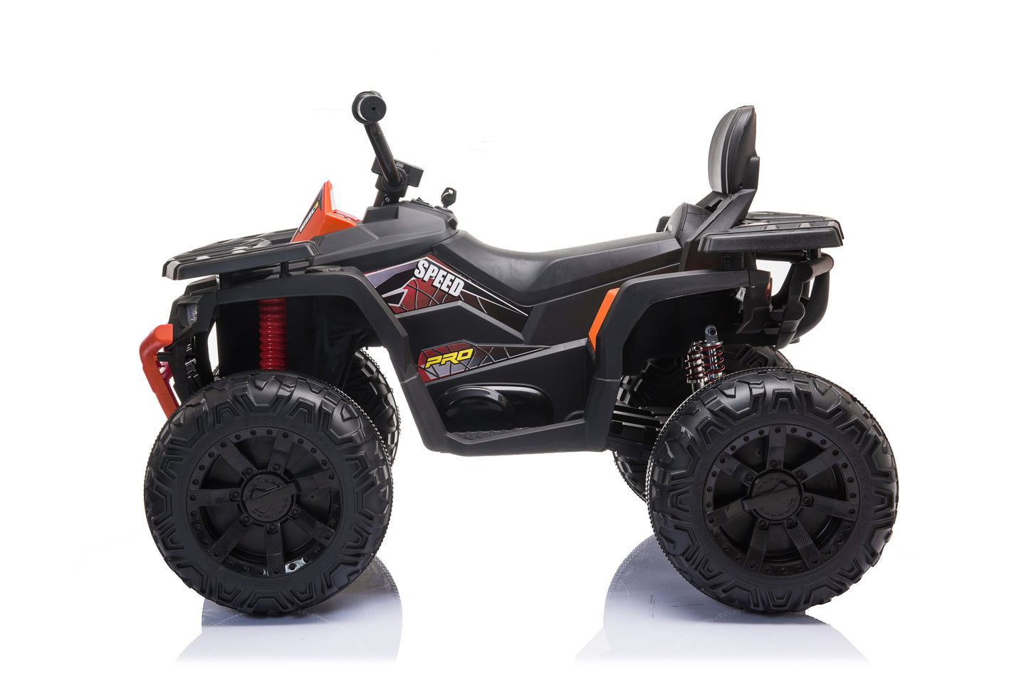 ATV Double Drive Children Ride-on Car: 40W*2 12V7AH*1, Forward/Backward, High/Low Speed, Music, Lights, USB, MP3, Power Display, Volume - Red