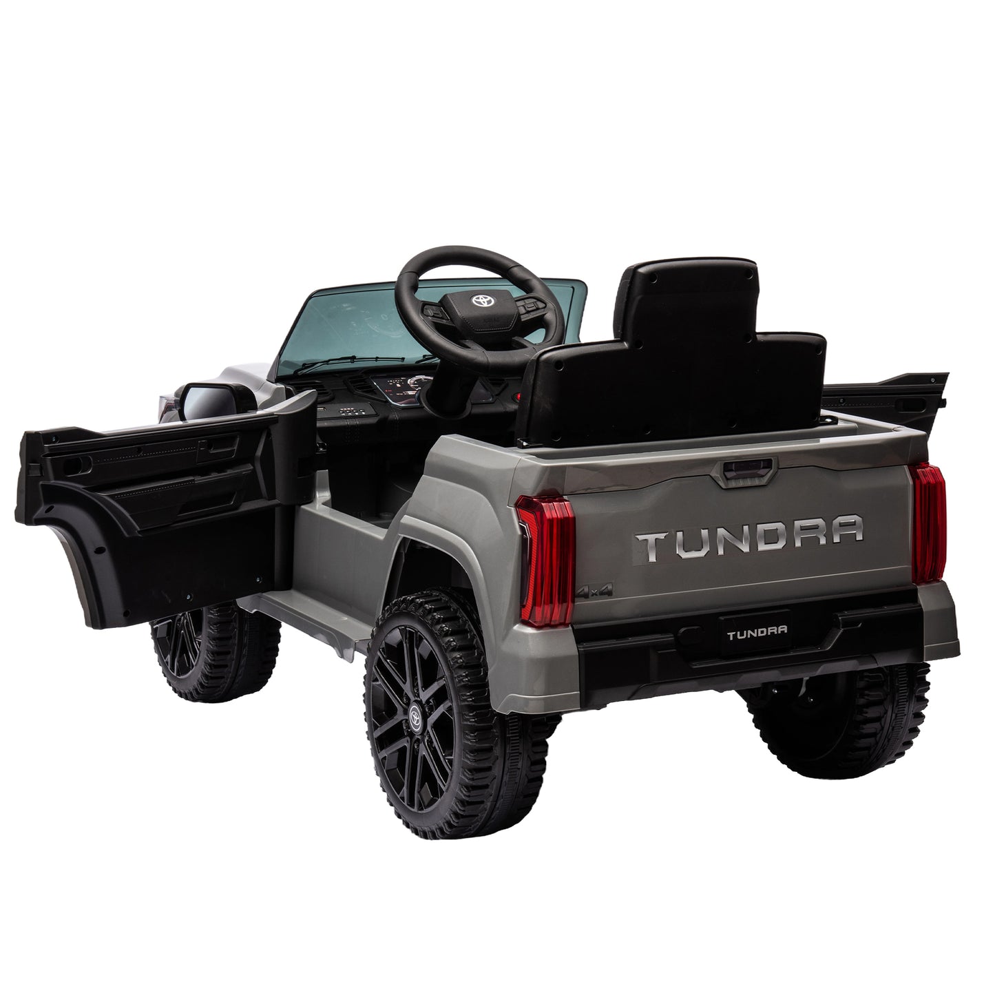 Officially Licensed Toyota Tundra Electric Pickup Car Ride-On for Kids | 12V Electric Ride-On Toy | 2.4G W/Parents Remote Control | Three Speed Adjustable | Power Display | Red