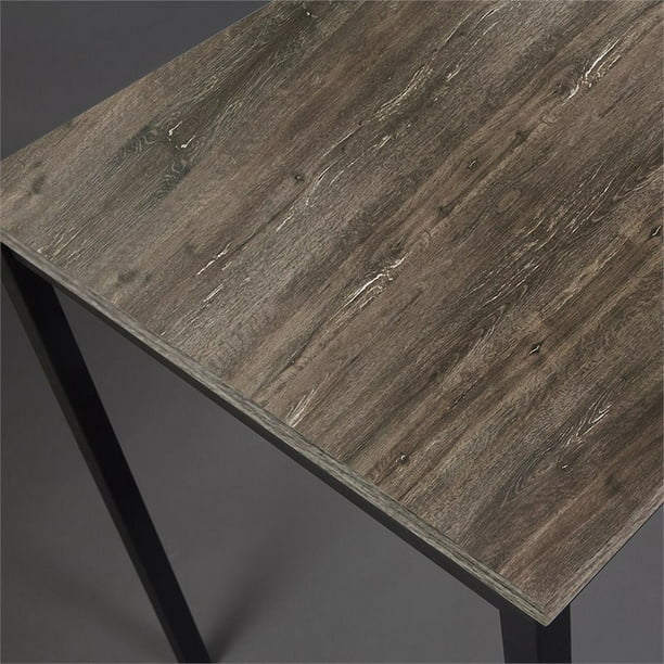 Klair Living 63" Contemporary Wood and Metal Computer Desk