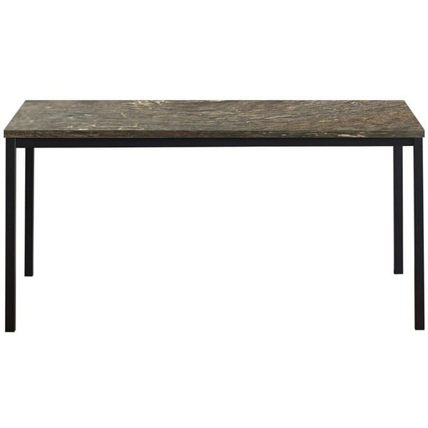 Klair Living 63" Contemporary Wood and Metal Computer Desk