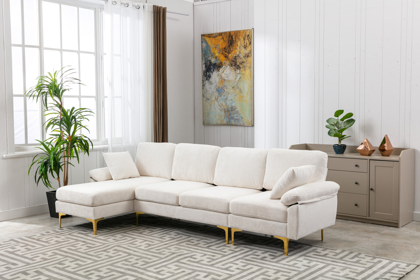 Accent Sofa: Stylish & Comfortable Living Room Sectional Sofa - Choose Your Perfect Size & Color