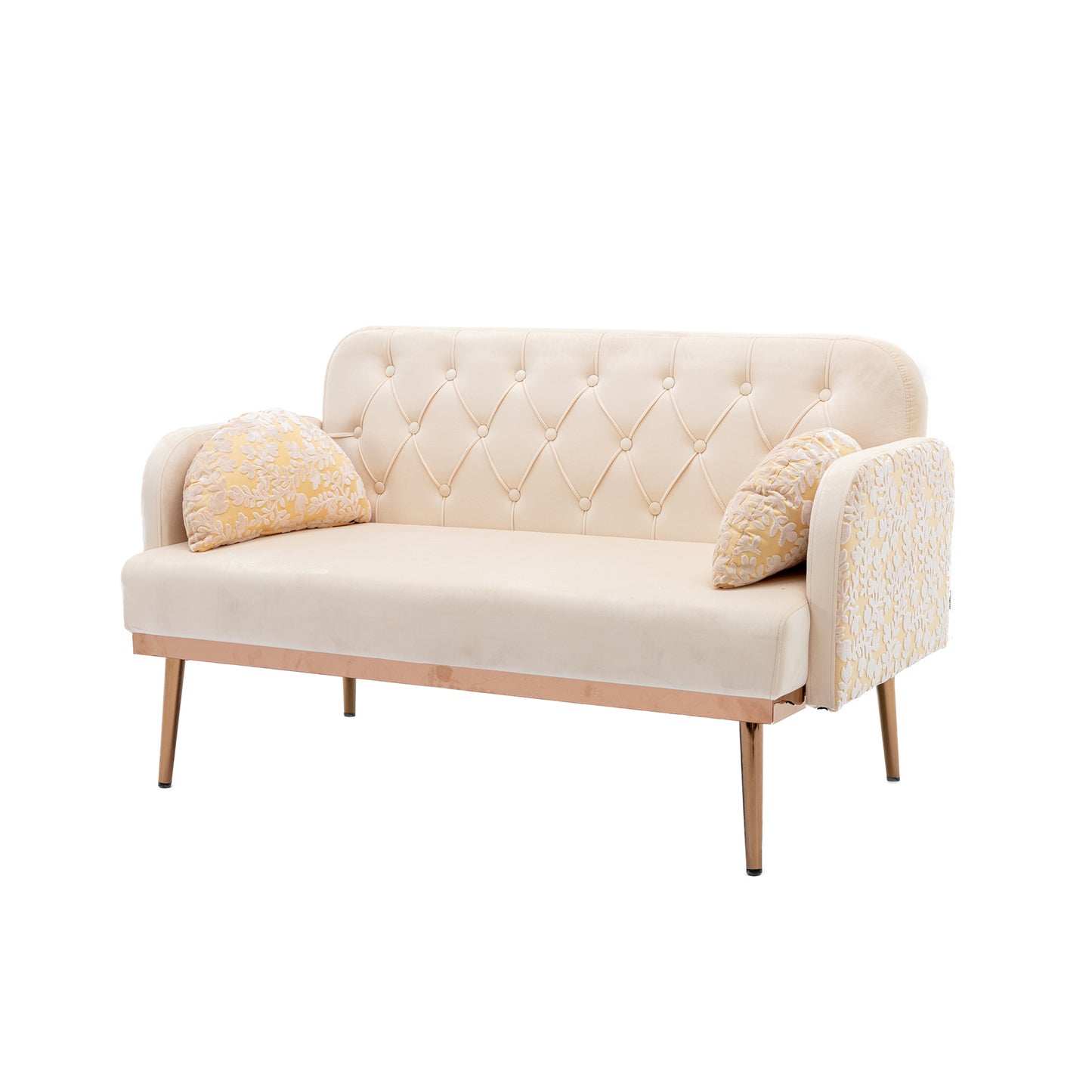 COOLMORE Velvet Sofa: Modern Accent Loveseat with Metal Feet - Stylish, Comfortable, and Available in Various Colors and Sizes