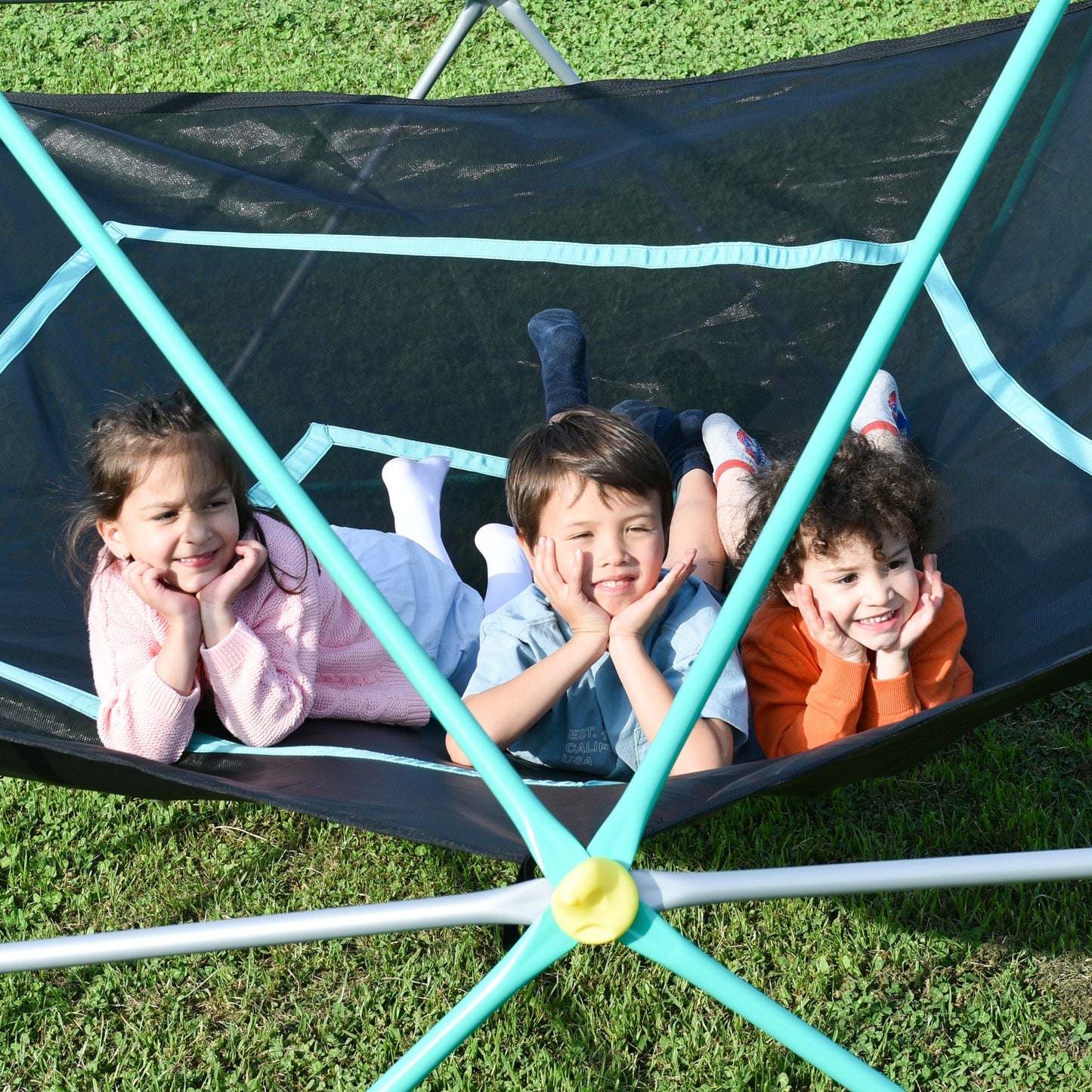 13ft Geometric Dome Climber Play Center: Kids Climbing Tower with Canopy, Rust & UV Resistant Steel Supporting 1000 LBS, Available in Multiple Sizes and Colors