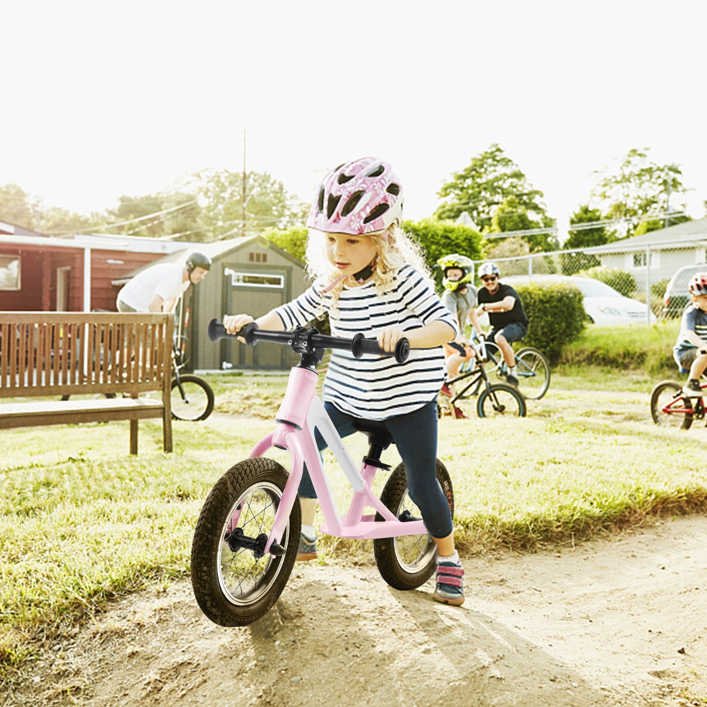 ECARPAT Balance Bike: Lightweight Sport Training Bicycle for Kids Ages 1-5, Magnesium Alloy Frame, 12" Rubber Foam Tires, Adjustable Seat